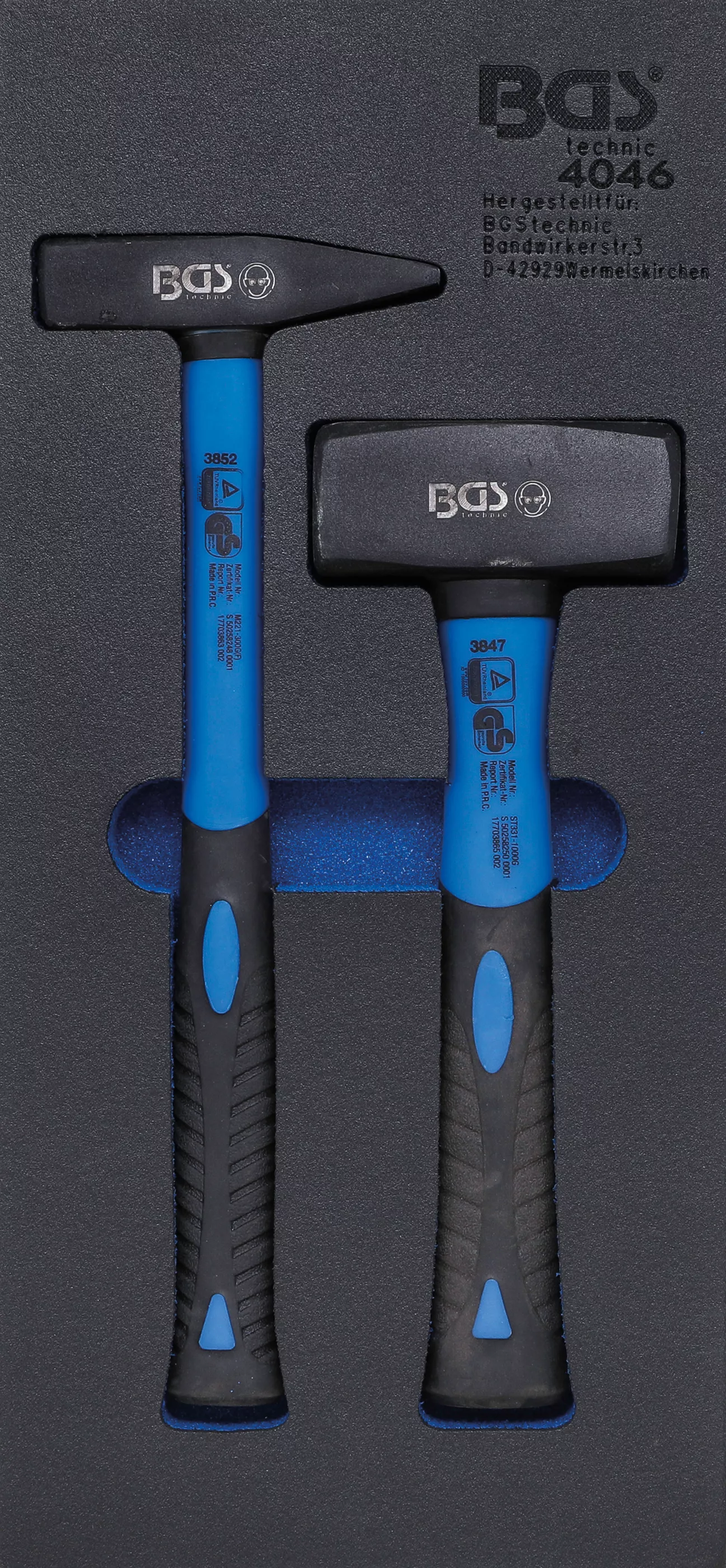 Cărucior atelier şi accesorii - Suport organizator pentru carucior 1/3: Set ciocane si ciocane de lacatuserie | 2 piese