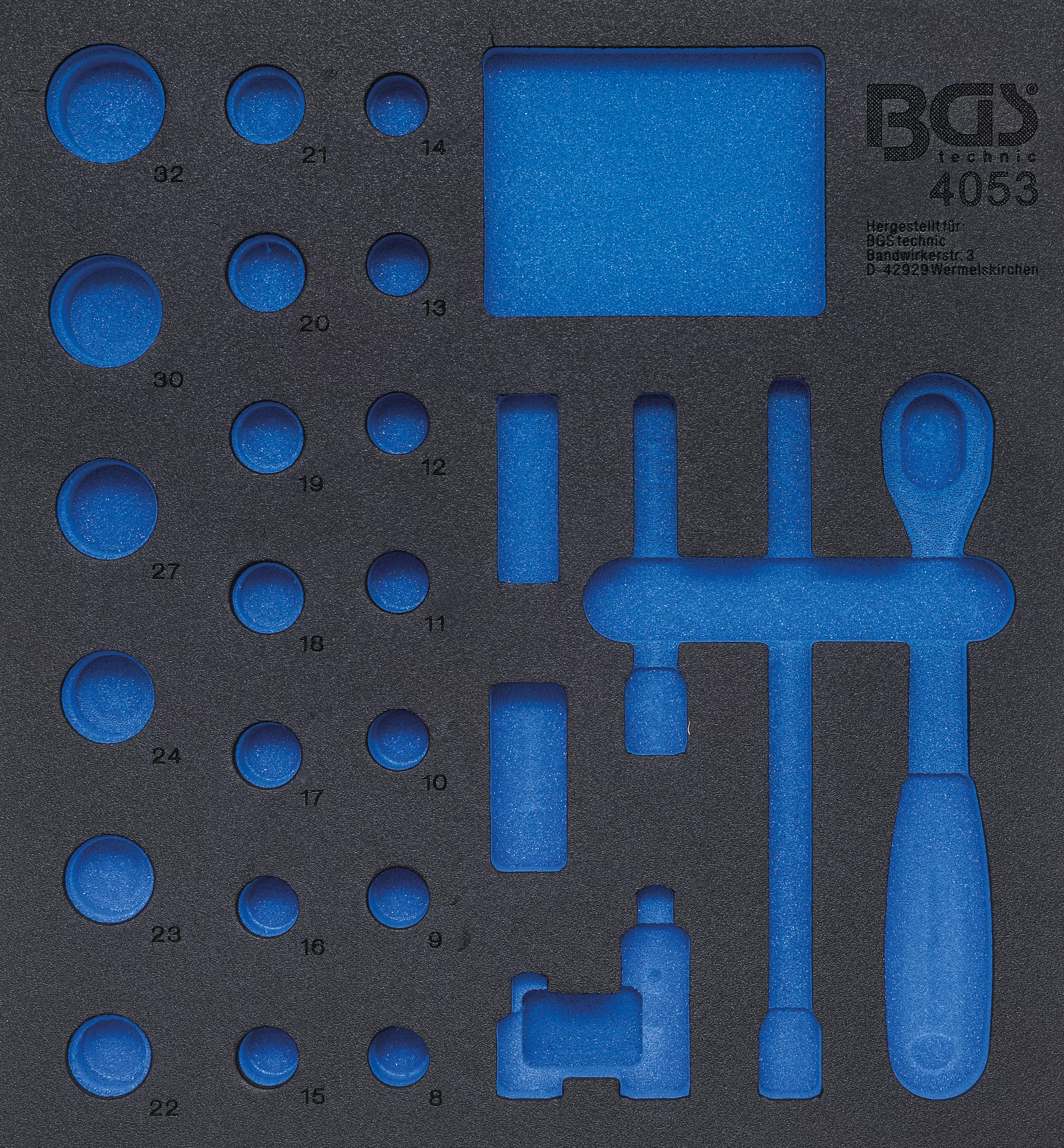 Cărucior atelier şi accesorii - Suport organizator pentru carucior 2/3 | gol | pentru BGS 4053