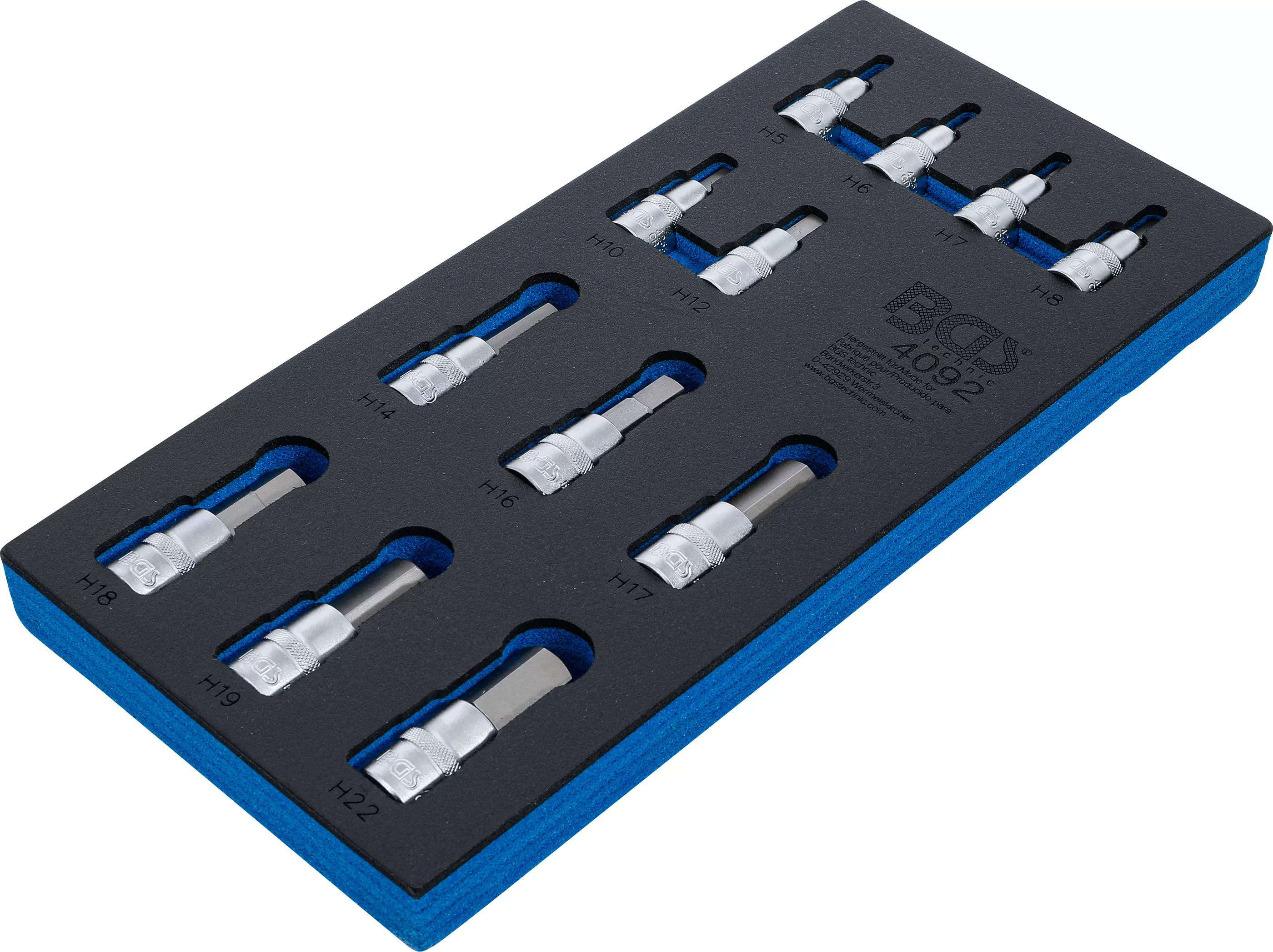 Suport organizator pentru carucior 1/3: Set biti | hexagon interior | 12,5 mm (1/2") | 12 piese [2]