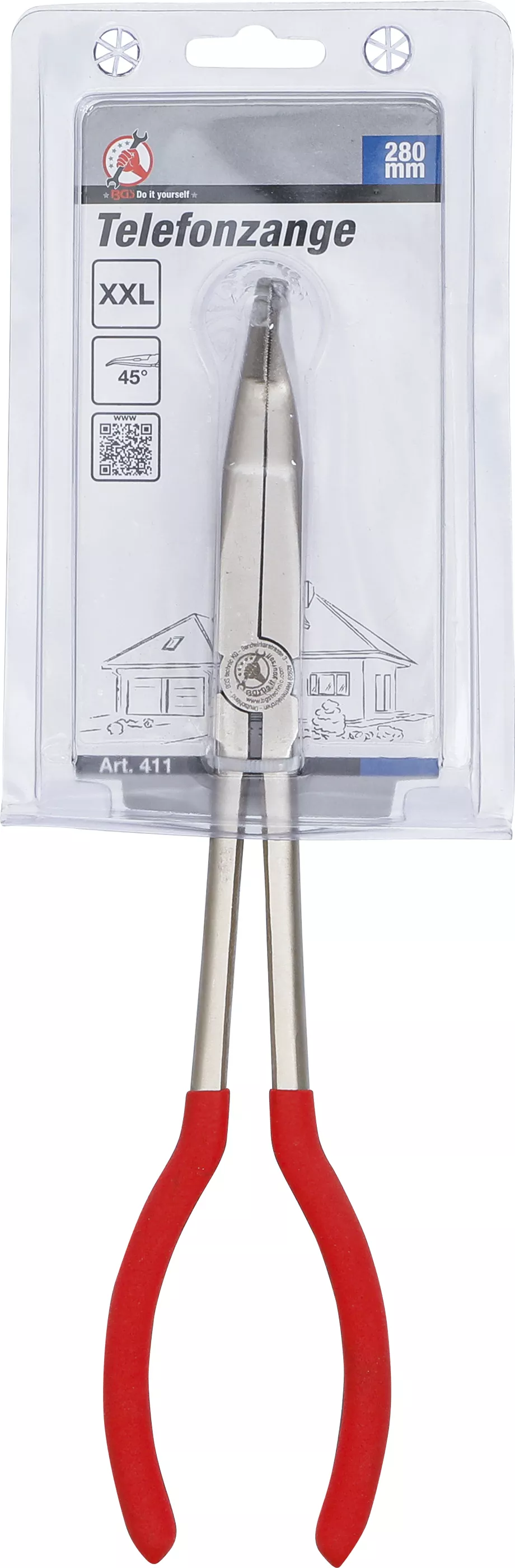 Cleste electronisti | extra lung | 45° curbat | 280 mm [4]