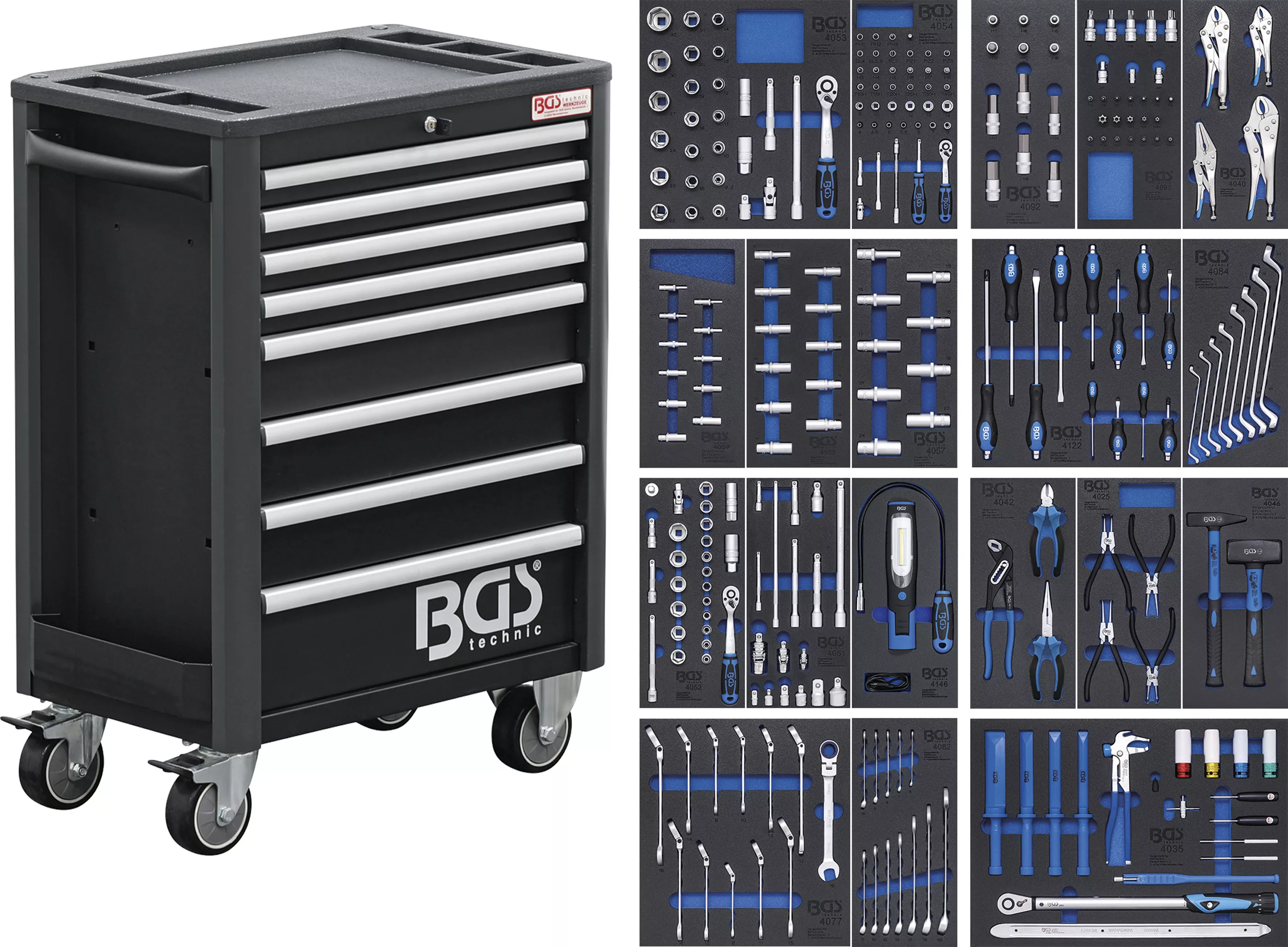 Carucior atelier Profi Exclusive | 8 sertare | cu 259 unelte [1]
