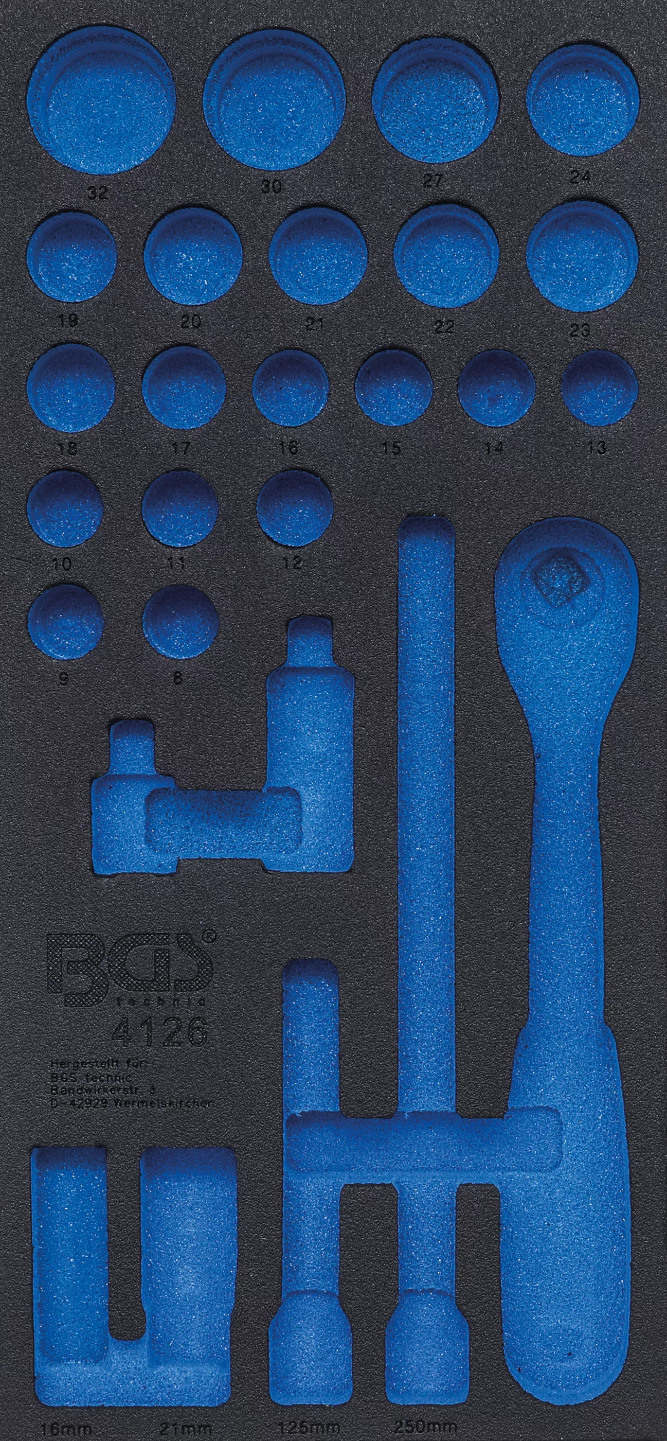 Cărucior atelier şi accesorii - Suport organizator pentru carucior 1/3 | gol | pentru BGS 4126