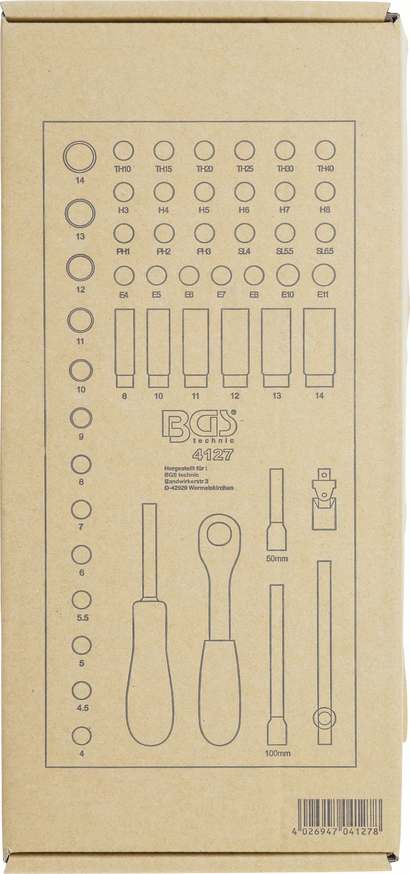 Suport organizator pentru carucior 1/3: Set chei tubulare | 6,3 mm (1/4") | 50 piese [3]