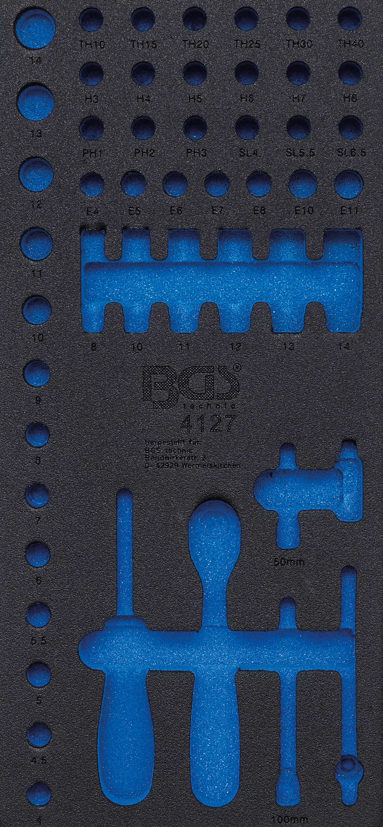 Cărucior atelier şi accesorii - Suport organizator pentru carucior 1/3 | gol | pentru BGS 4127