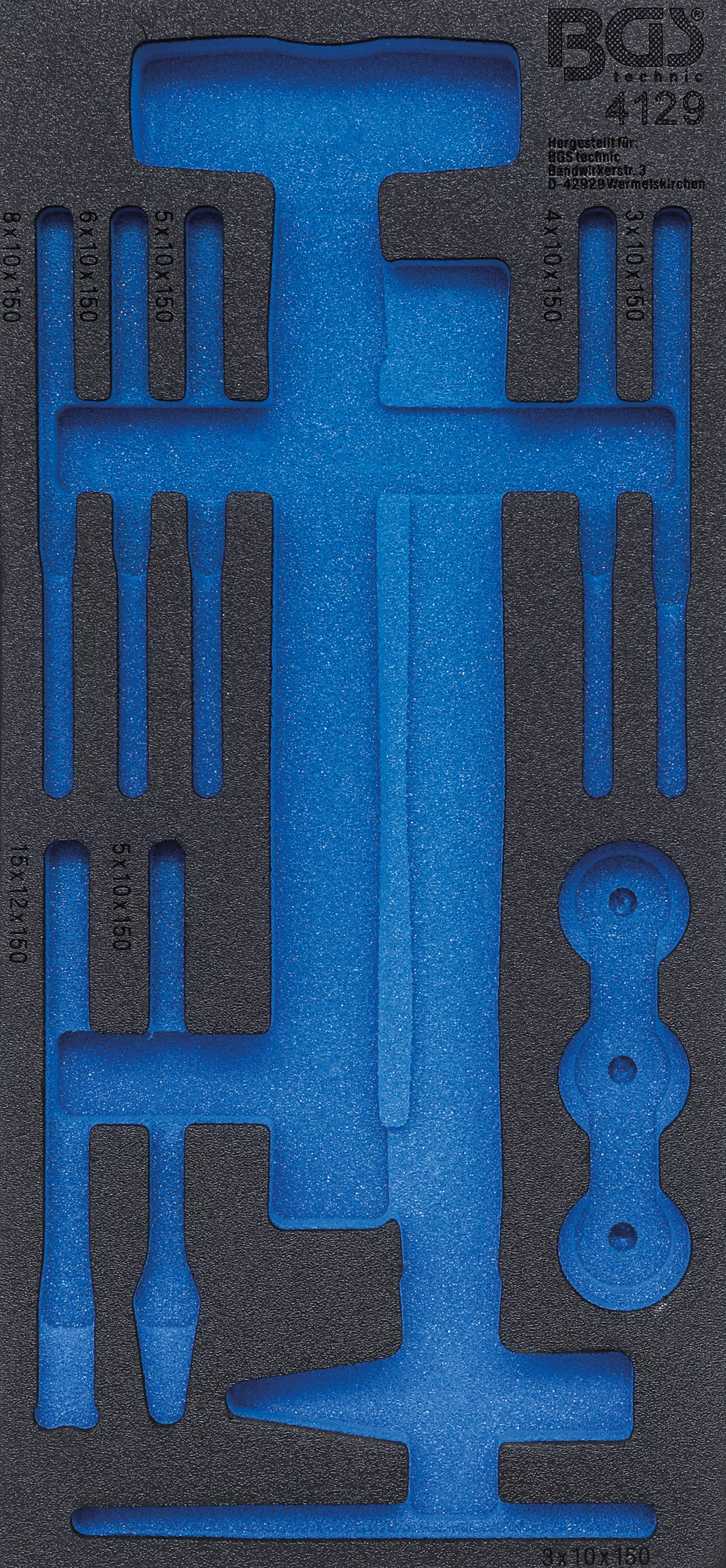 Cărucior atelier şi accesorii - Suport organizator pentru carucior 1/3 | gol | pentru BGS 4129