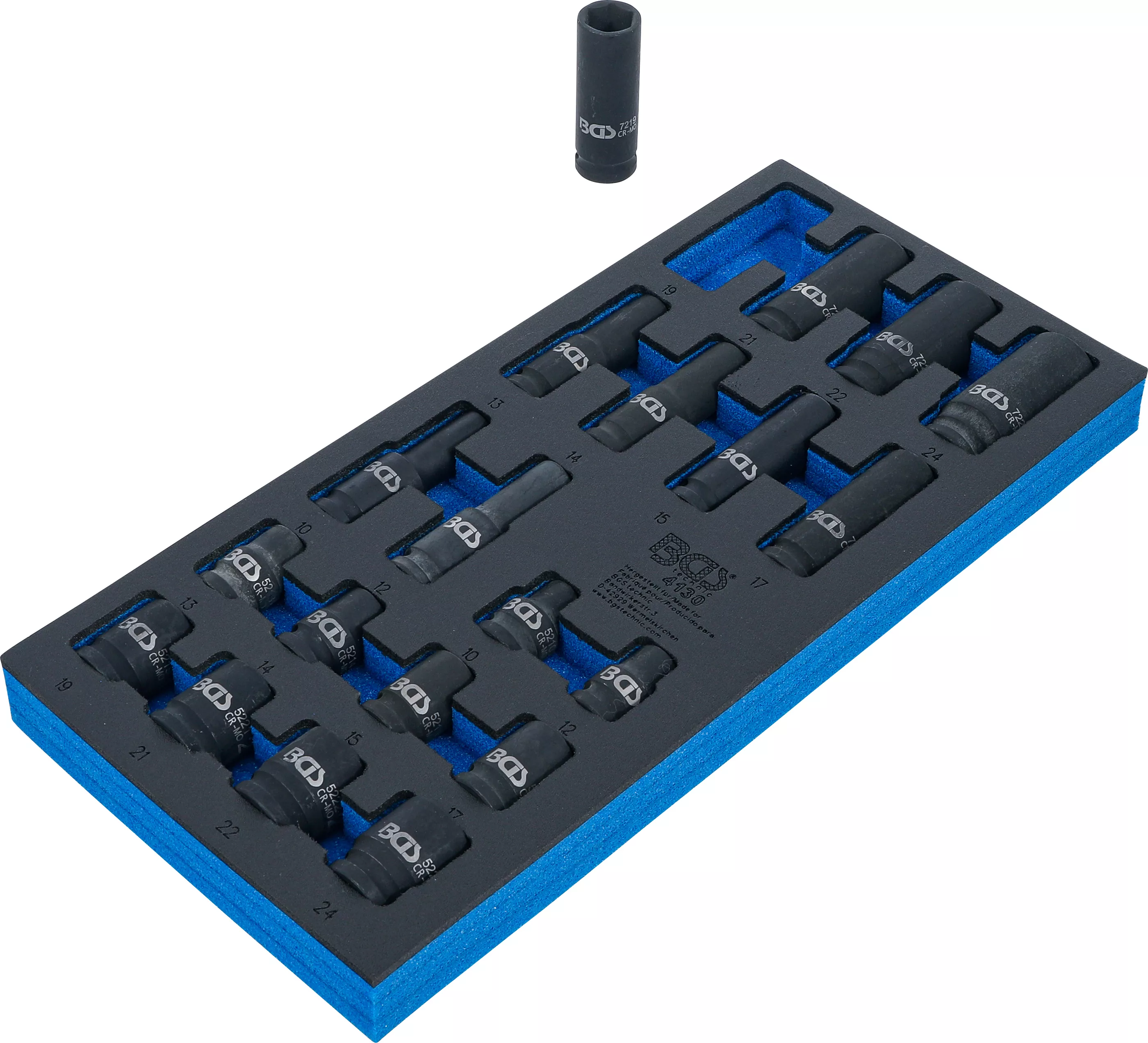 Suport organizator pentru carucior 1/3: Capete chei tubulare de forta 6 colturi | 20 piese [2]