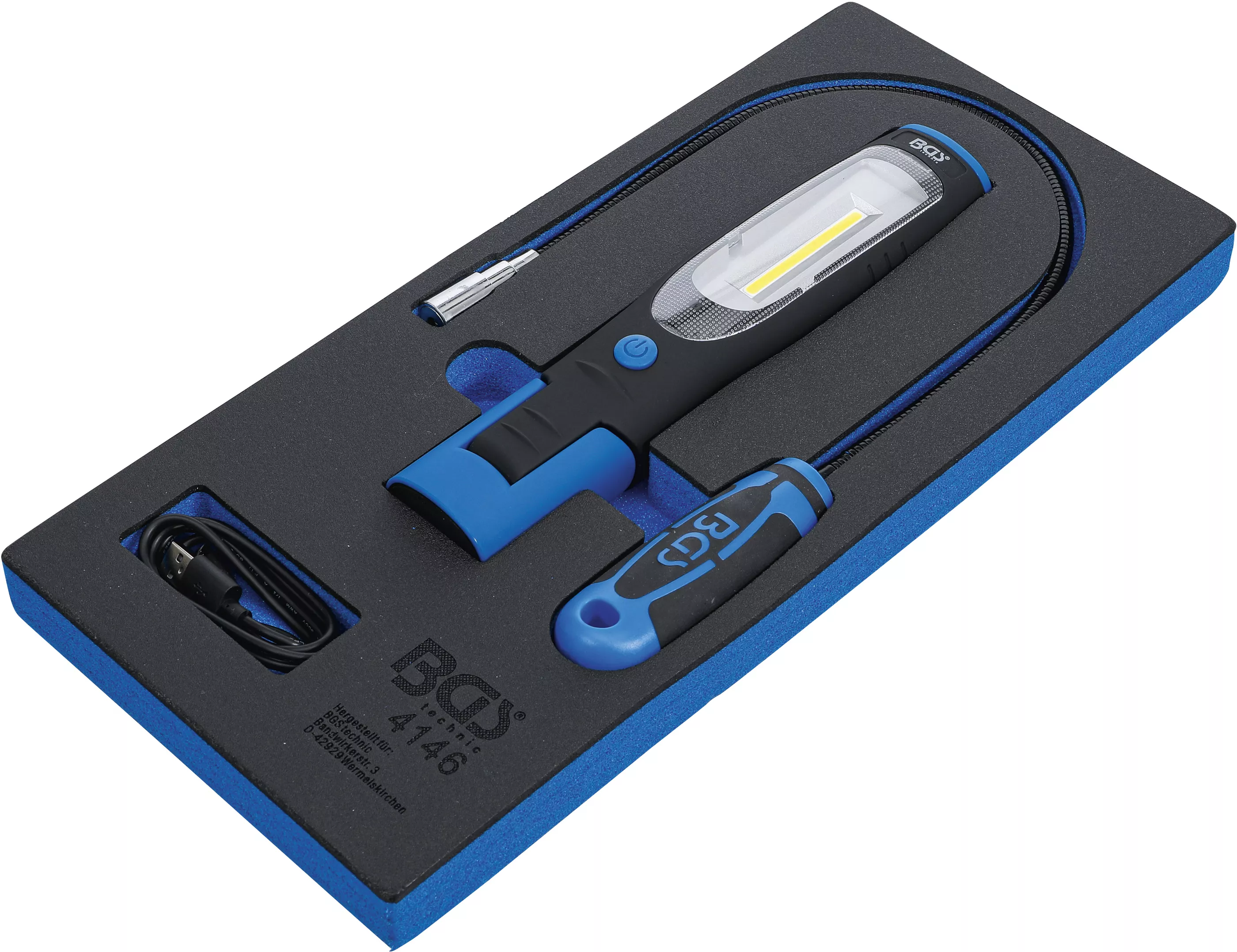 Suport organizator pentru carucior 1/3: Lampa de mana si lampa cu Dispozitiv magnetic de ridicare | 3 piese [2]