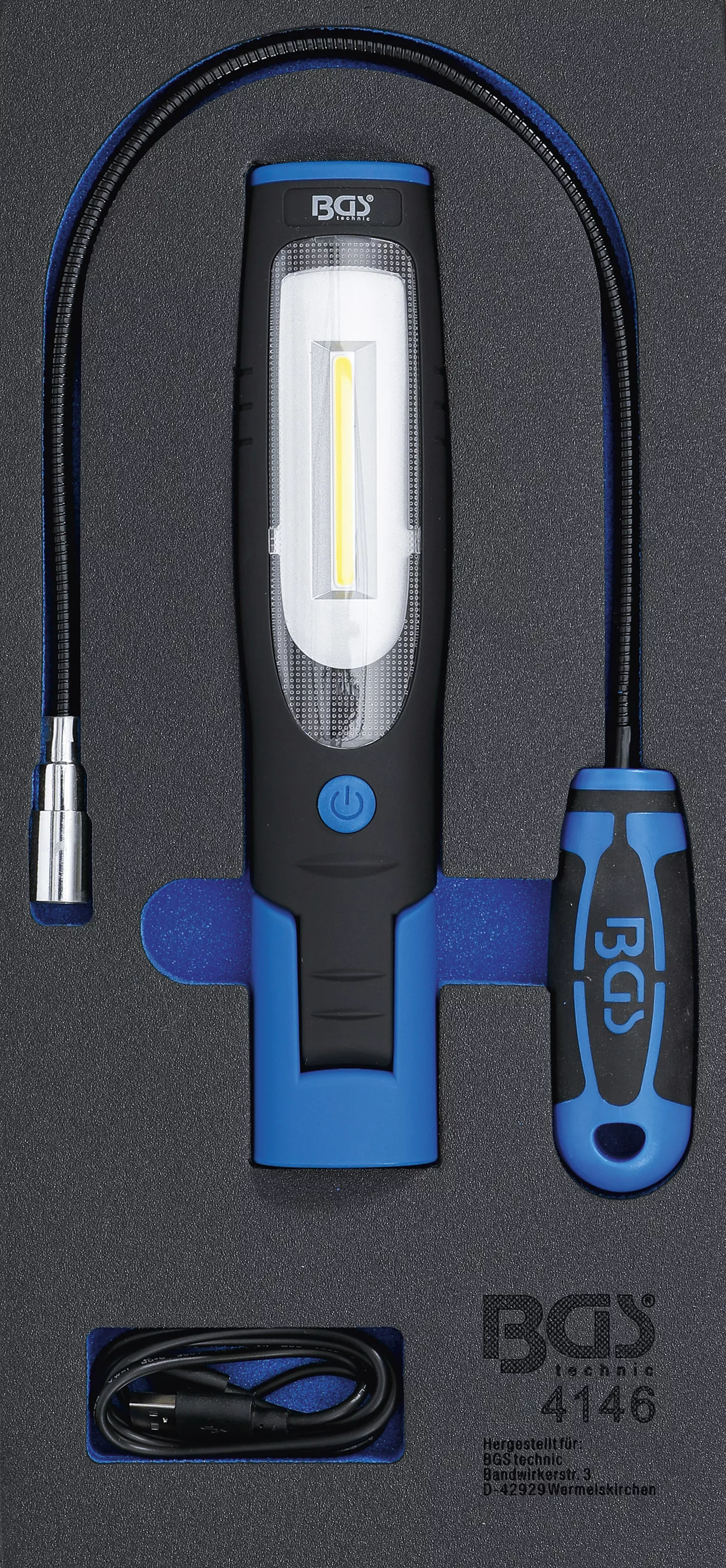 Cărucior atelier şi accesorii - Suport organizator pentru carucior 1/3: Lampa de mana si lampa cu Dispozitiv magnetic de ridicare | 3 piese