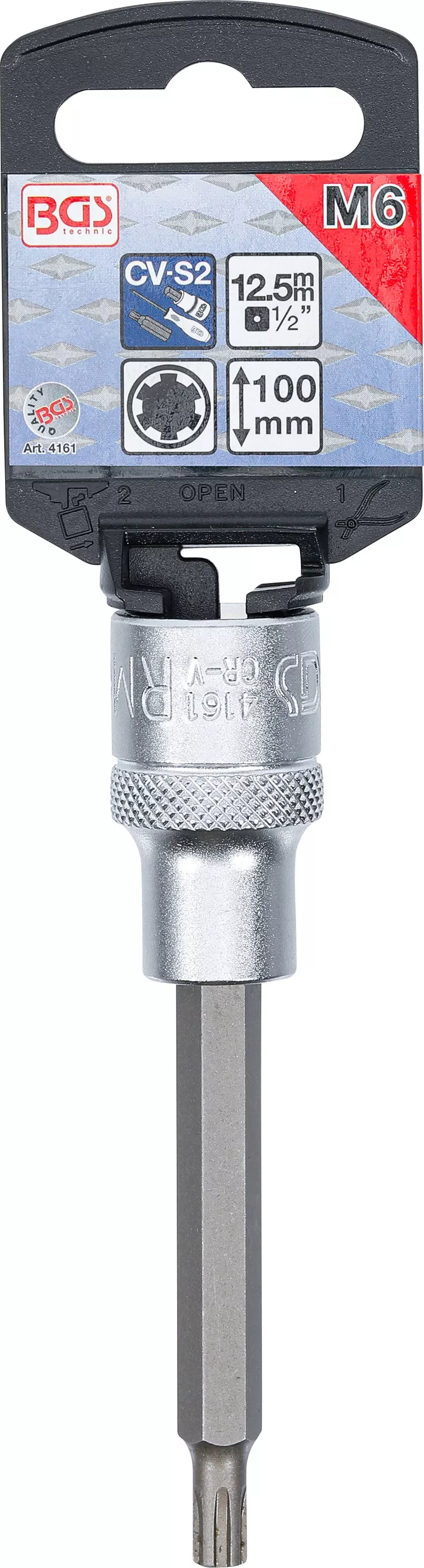 Bit | Lungime 100 mm | 12,5 mm (1/2") | Profil pana (pentru RIBE) M6 [2]