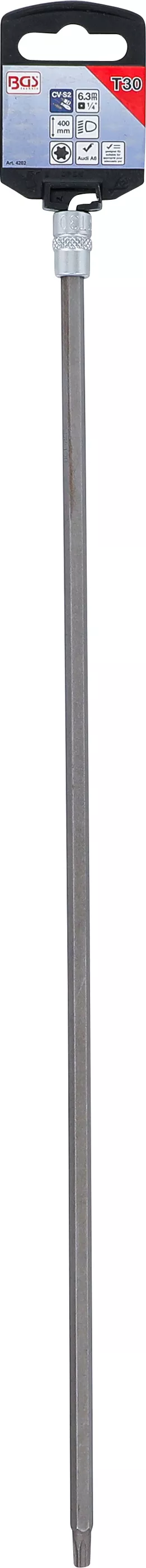 Bit | Lungime 400 mm | 6,3 mm (1/4") | Profil T (pentru Torx) T30 [3]