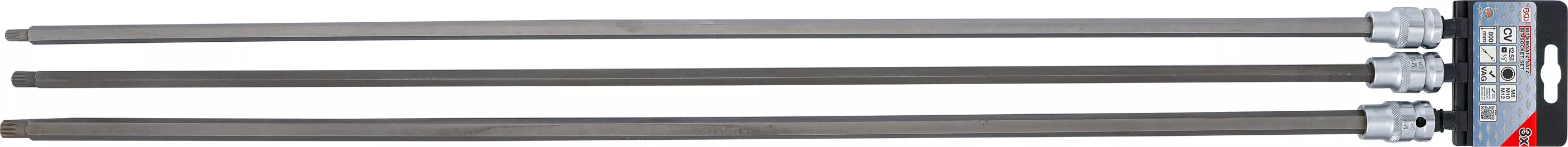 Set bituri | Lungime 800 mm | Patrat interior pentru actionari 12,5 mm (1/2") | Dantura interioara multipla (pentru XZN) | pentru VAG | 3 piese [4]