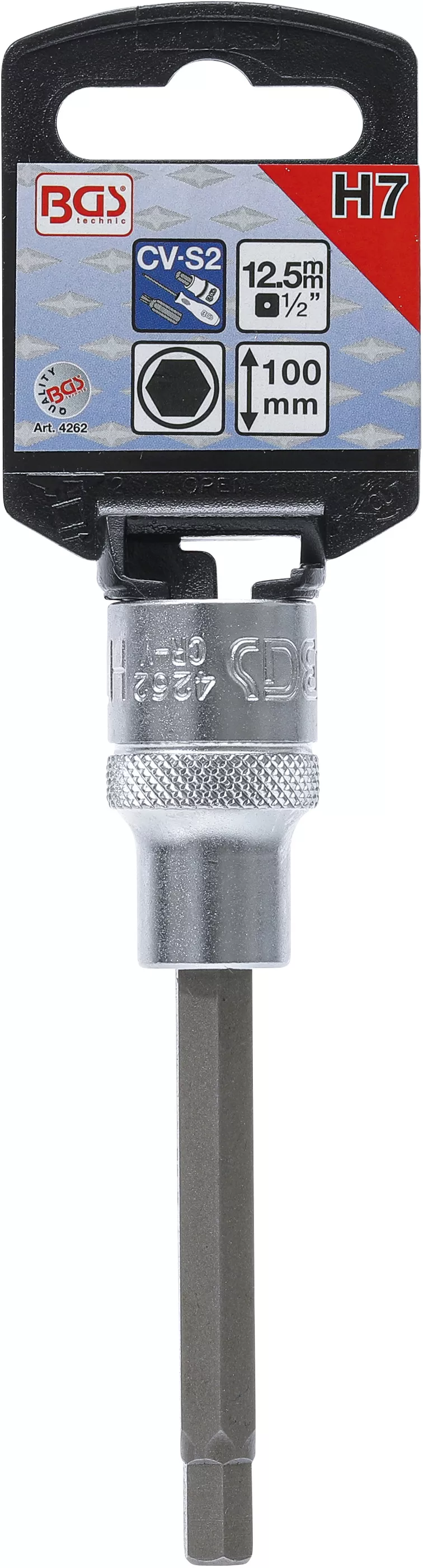 Bit | Lungime 100 mm | 12,5 mm (1/2") | hexagon interior 7 mm [2]