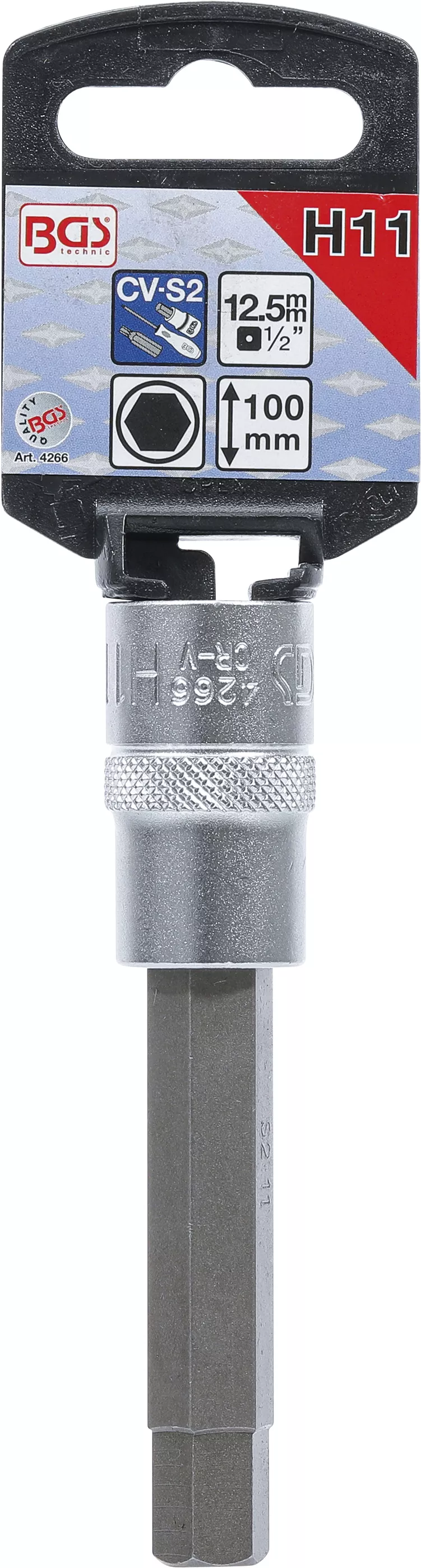 Bit | Lungime 100 mm | 12,5 mm (1/2") | hexagon interior 11 mm [2]