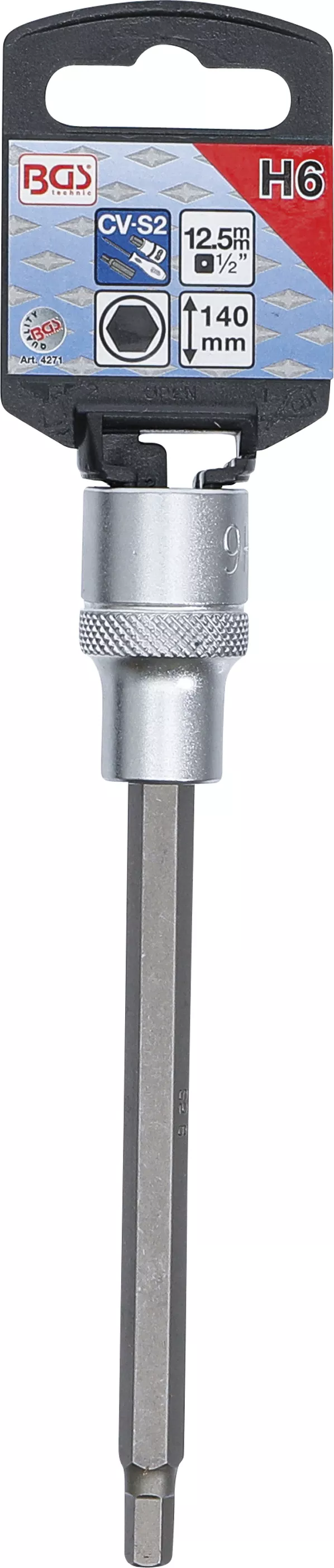 Bit | Lungime 140 mm | 12,5 mm (1/2") | hexagon interior 6 mm [2]