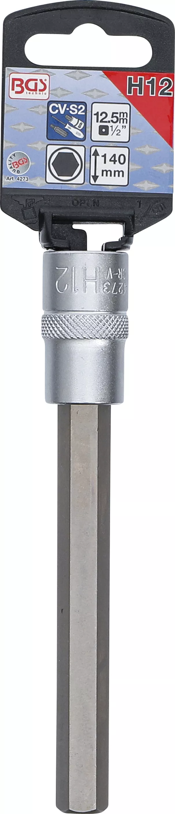 Bit | Lungime 140 mm | 12,5 mm (1/2") | hexagon interior 12 mm [2]