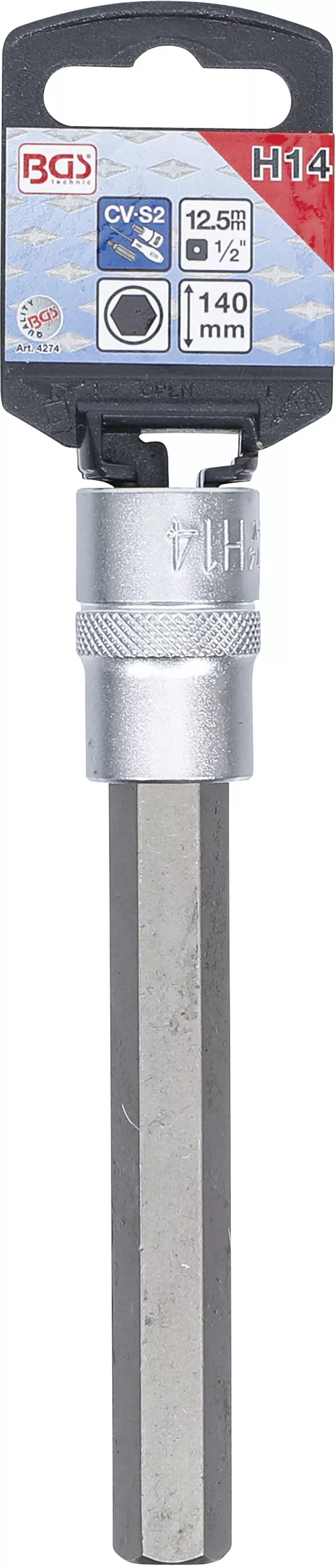 Bit | Lungime 140 mm | 12,5 mm (1/2") | hexagon interior 14 mm [2]