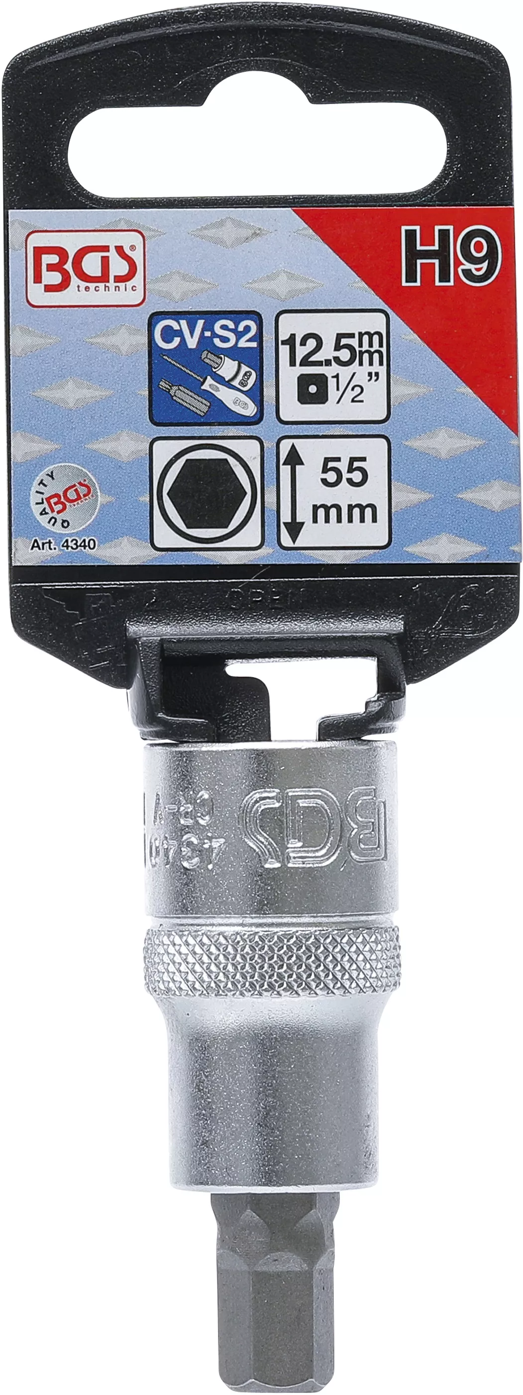 Bit | 12,5 mm (1/2") | hexagon interior 9 mm [2]