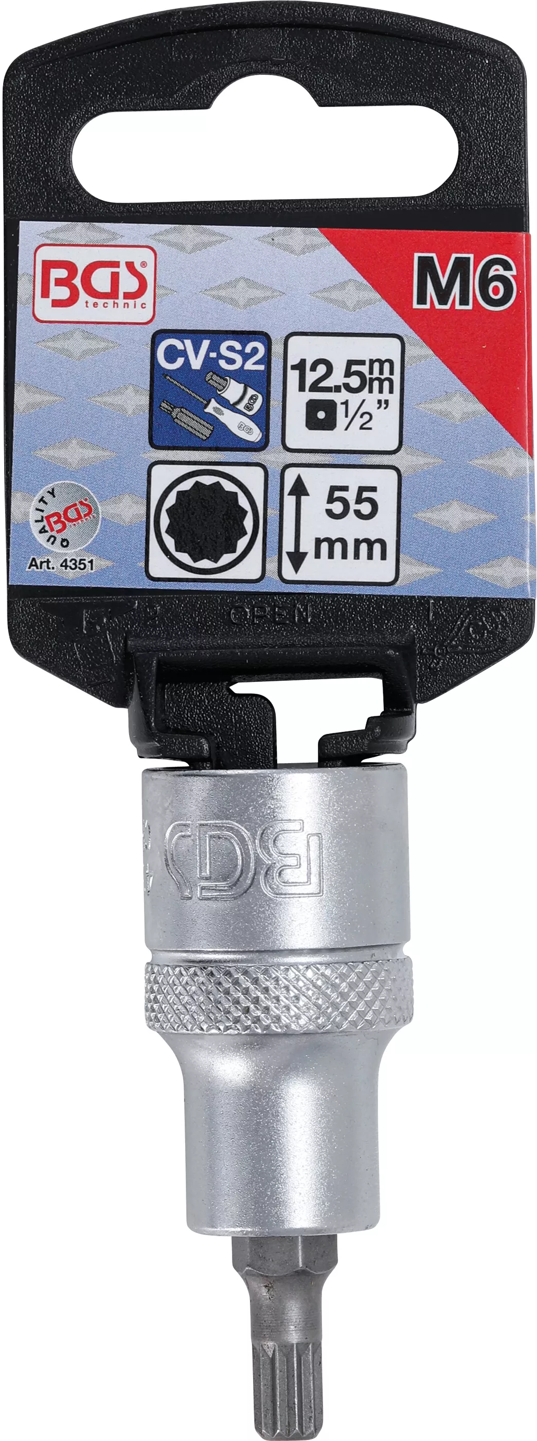 Bit | 12,5 mm (1/2") | Dantura interioara multipla (pentru XZN) M6 [2]