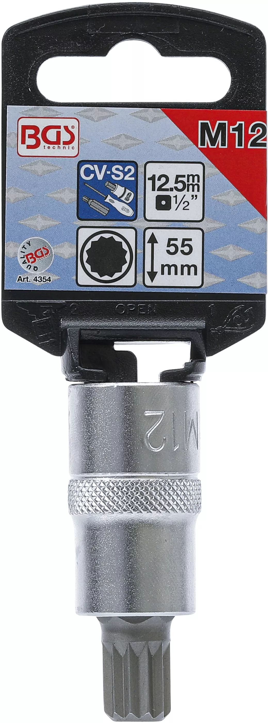 Bit | 12,5 mm (1/2") | Dantura interioara multipla (pentru XZN) M12 [2]