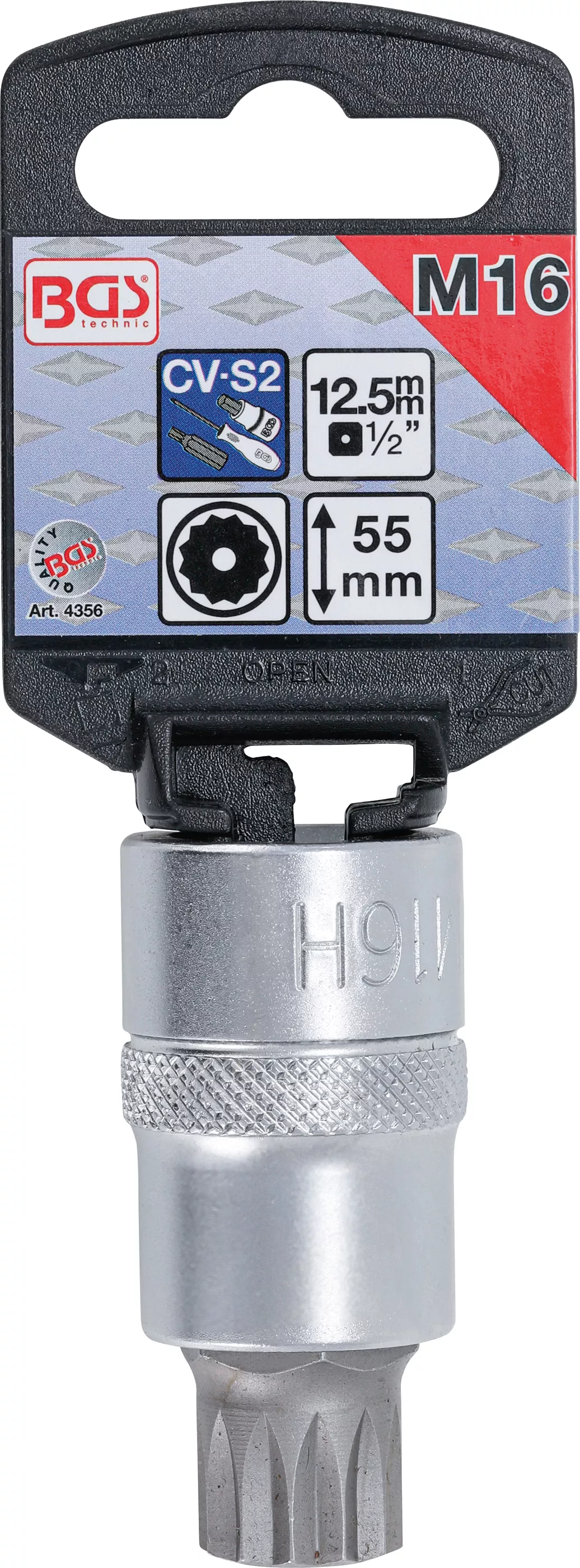 Bit | 12,5 mm (1/2") | Dantura interioara multipla (pentru XZN) cu gaura M16 [2]