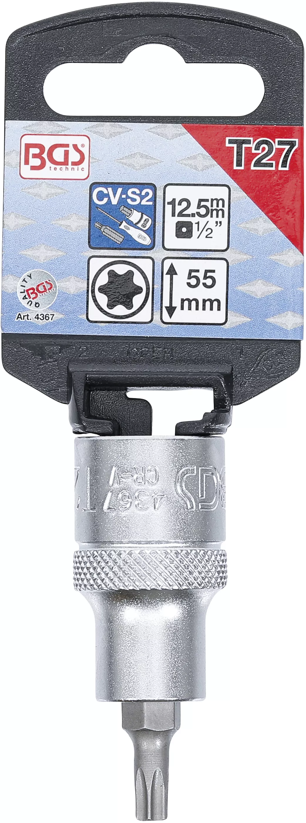 Bit | 12,5 mm (1/2") | Profil T (pentru Torx) T27 [2]