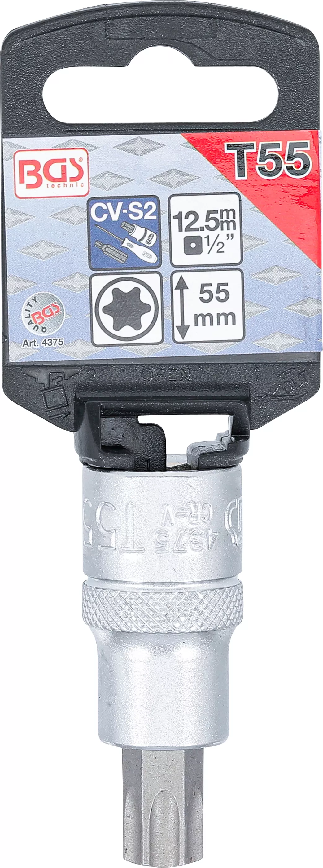 Bit | 12,5 mm (1/2") | Profil T (pentru Torx) T55 [2]