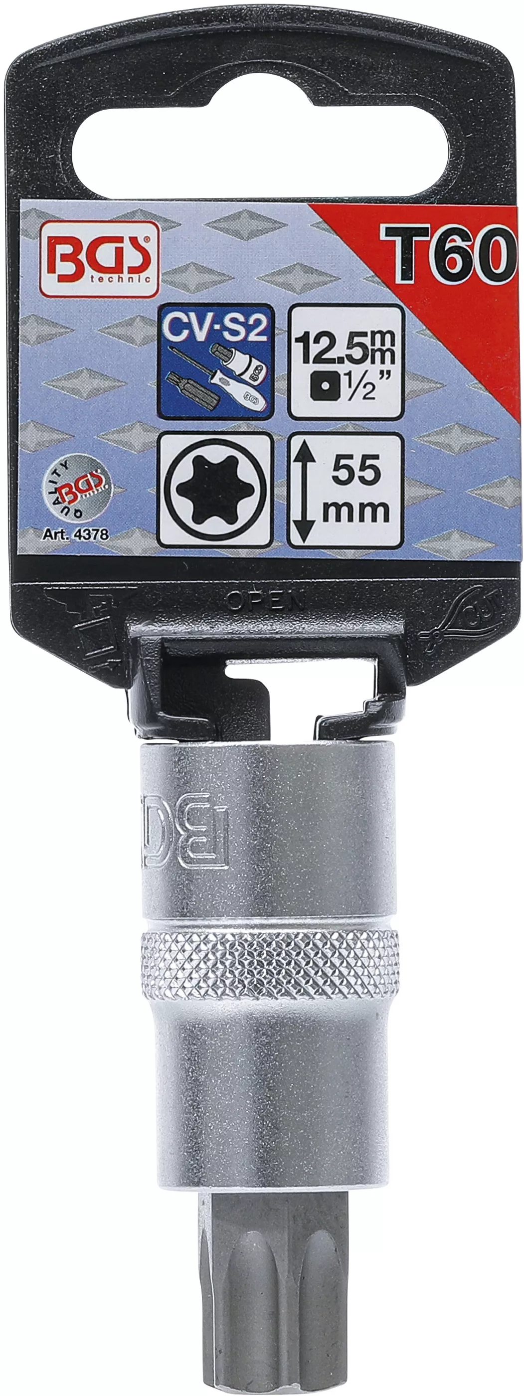 Bit | 12,5 mm (1/2") | Profil T (pentru Torx) T60 [2]
