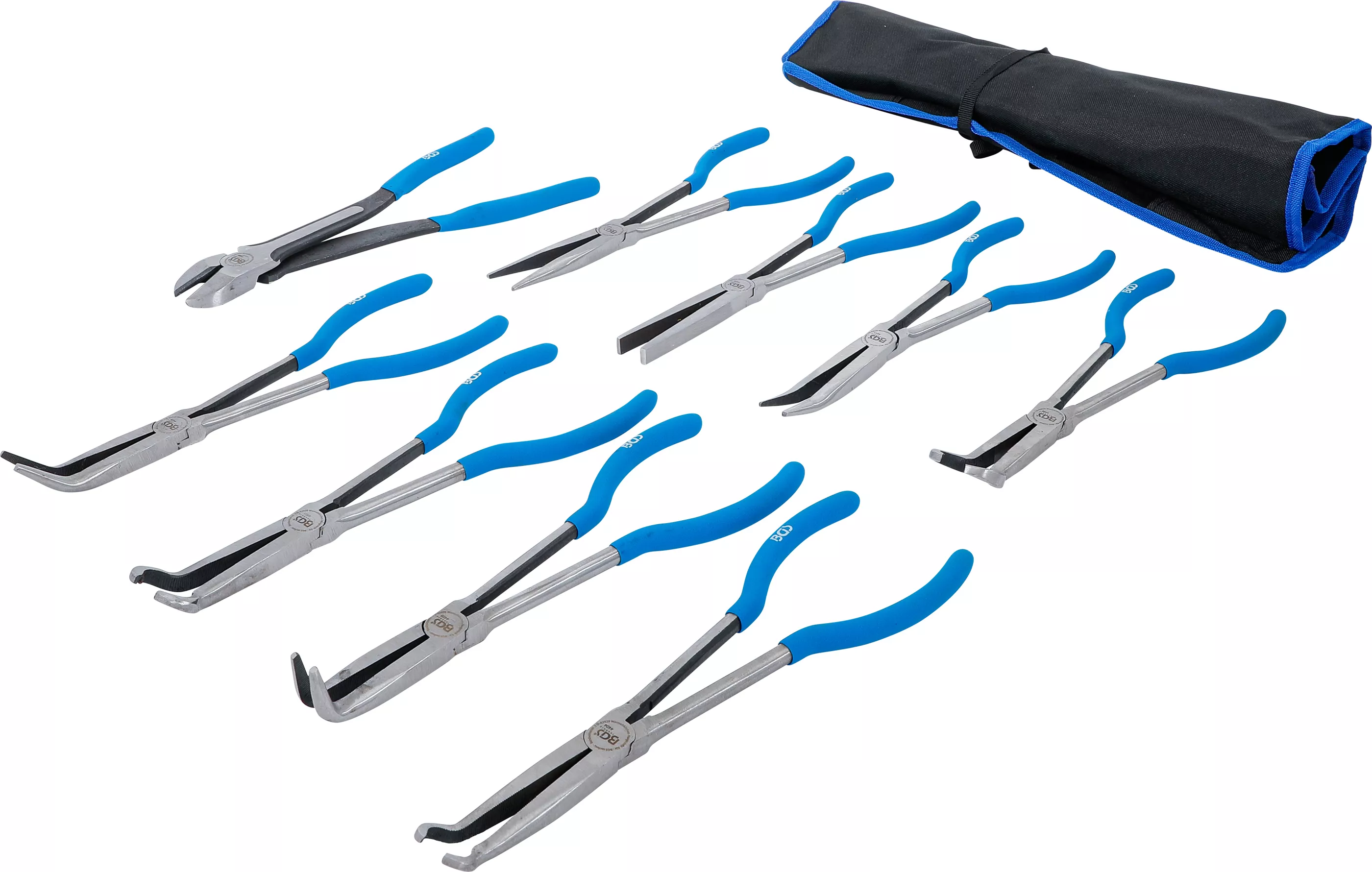 Set clesti pentru fise bujii, cu cioc lung-plat | extra lung | 9 piese [3]