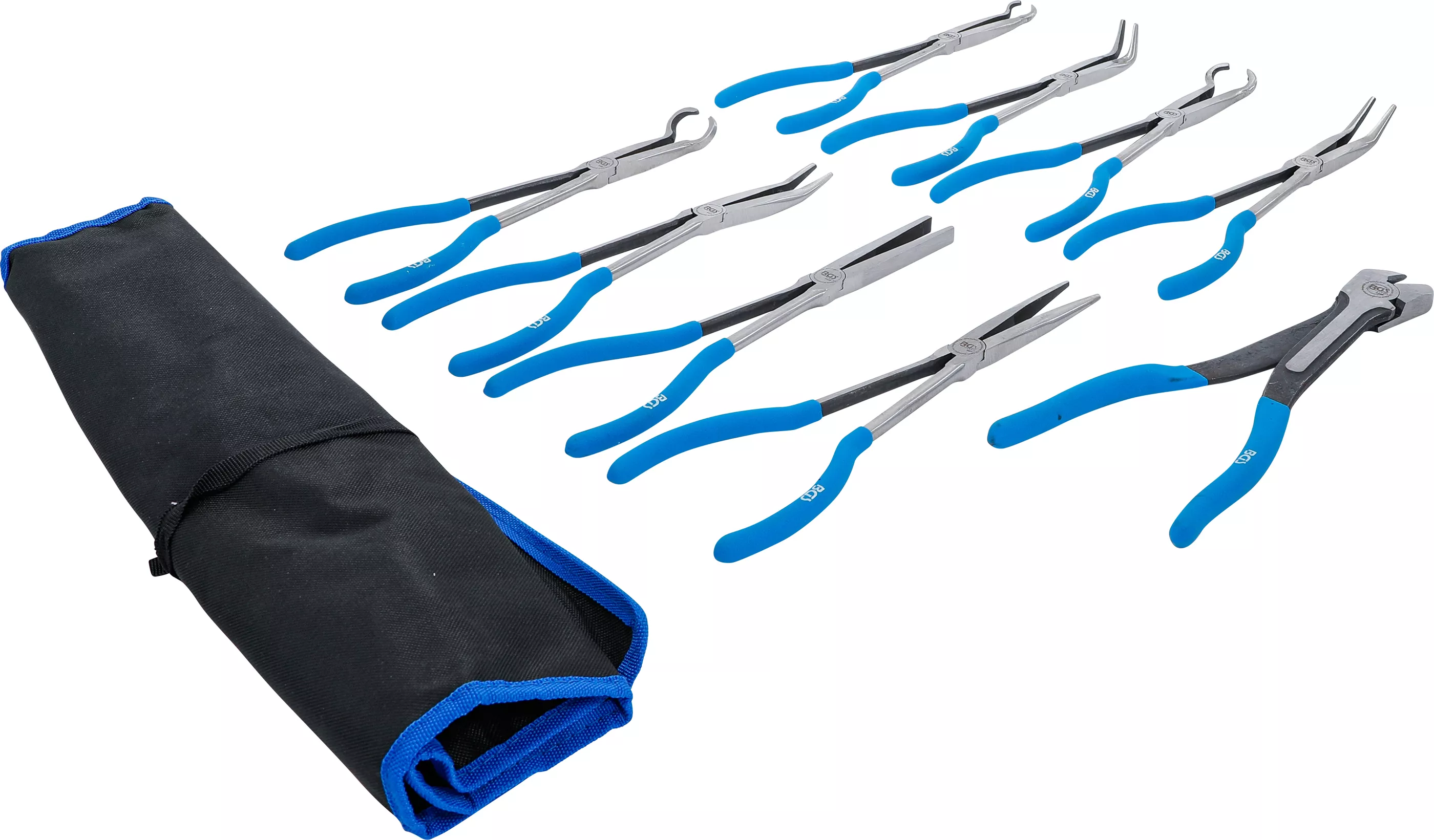 Set clesti pentru fise bujii, cu cioc lung-plat | extra lung | 9 piese [4]