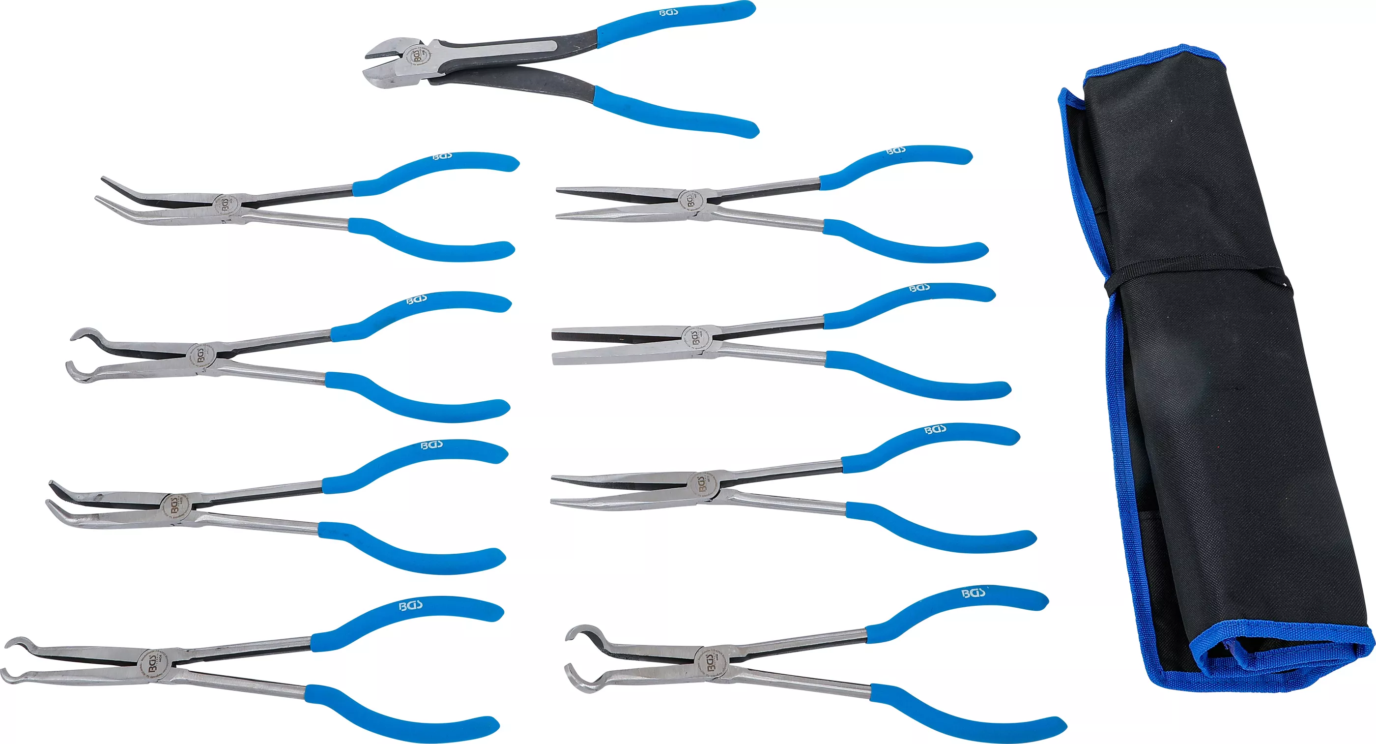 Set clesti pentru fise bujii, cu cioc lung-plat | extra lung | 9 piese [5]