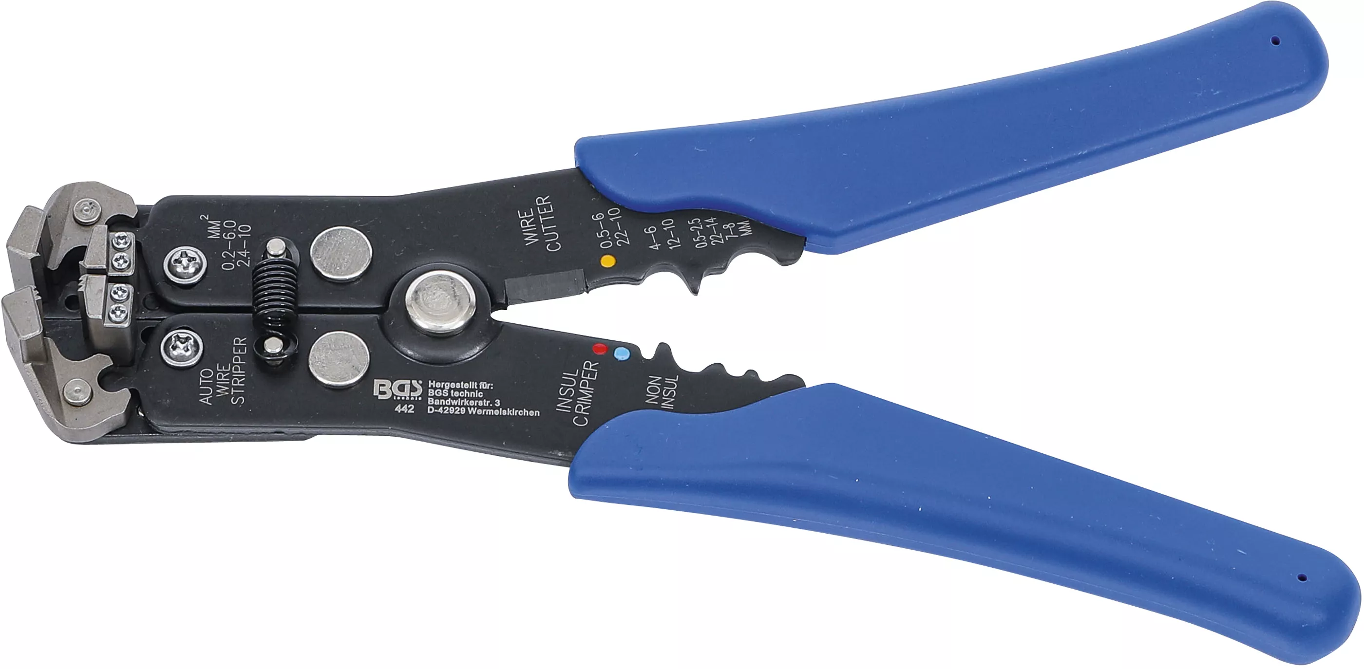 Cleşti - Cleste de dezizolat automat | pentru sarma-o 0,13 - 6 mm² | 210 mm