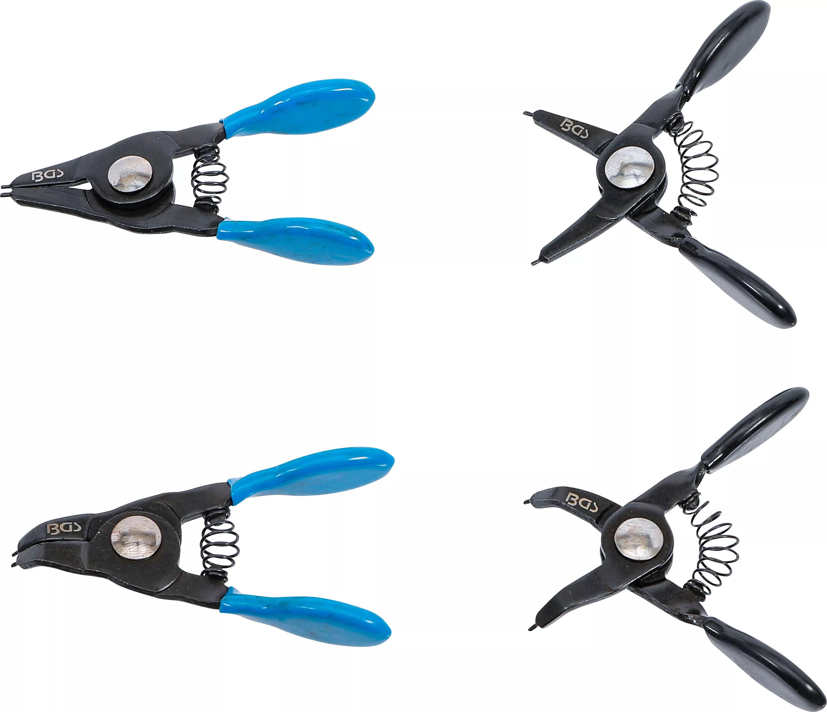 Cleşti - Set clesti inele de siguranta | pentru sigurante mici | 80 mm | 4 piese