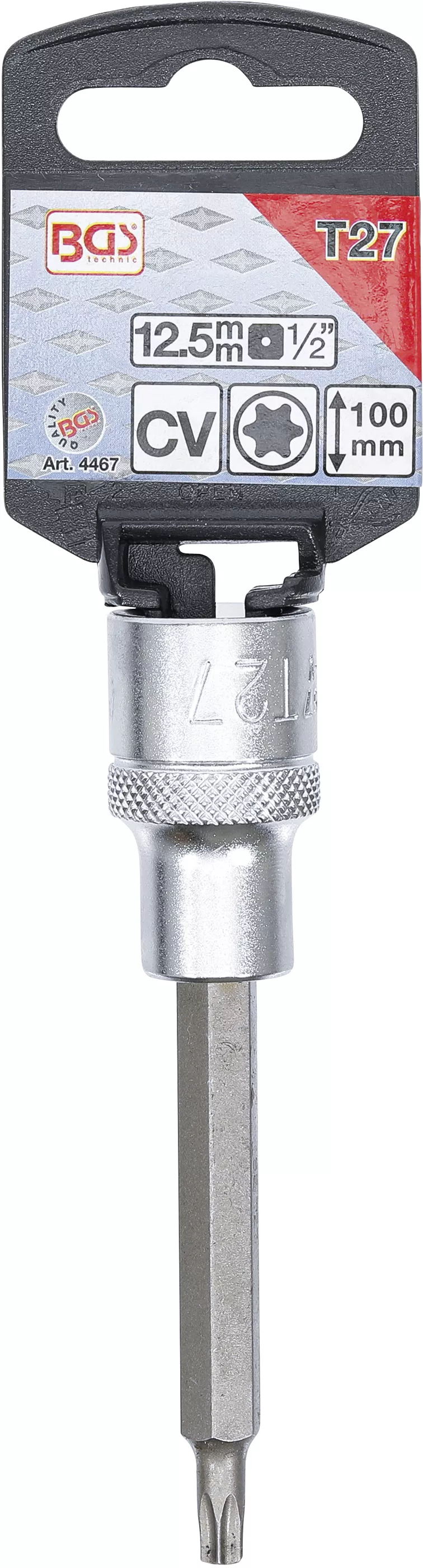 Bit | Lungime 100 mm | 12,5 mm (1/2") | Profil T (pentru Torx) T27 [2]