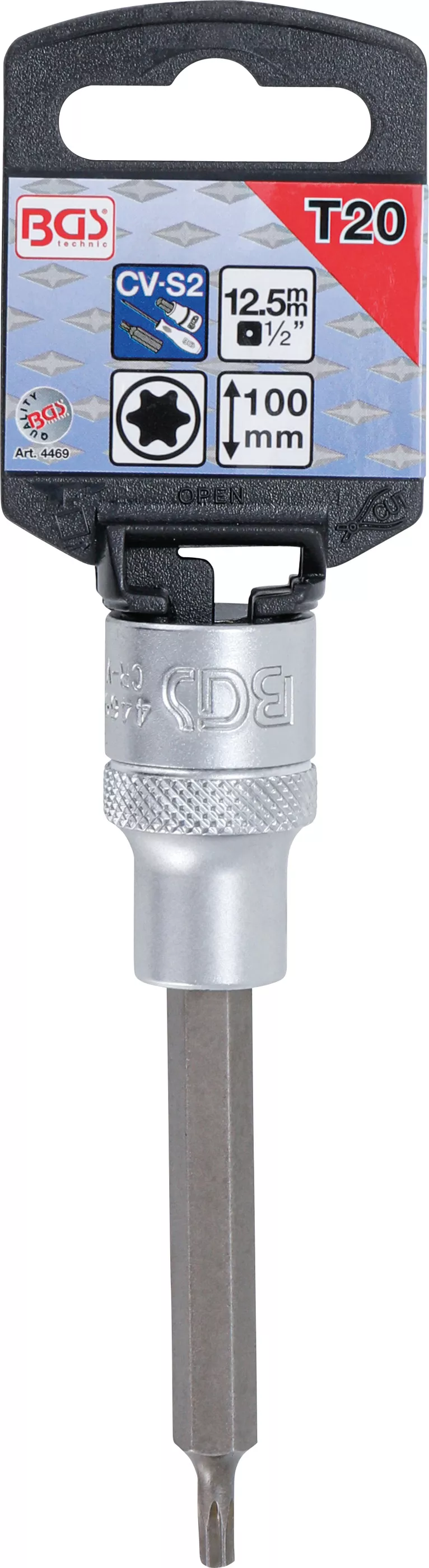 Bit | Lungime 100 mm | 12,5 mm (1/2") | Profil T (pentru Torx) T20 [2]