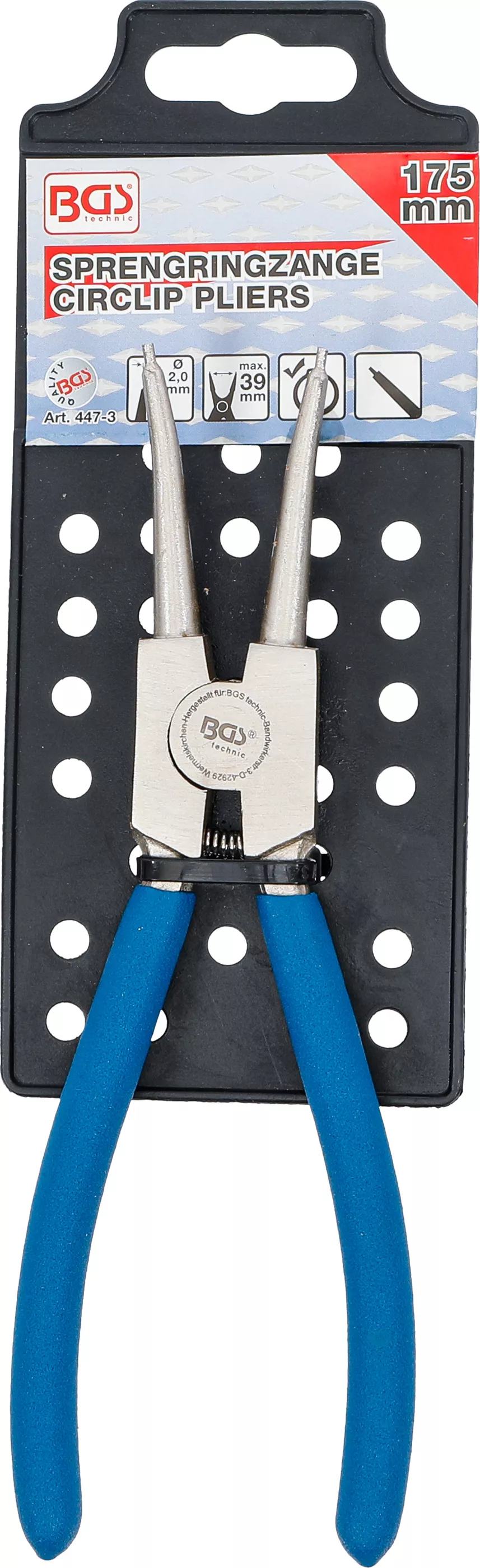 Cleste inele de siguranta | drept | pentru sigurante exterioare | 175 mm [5]