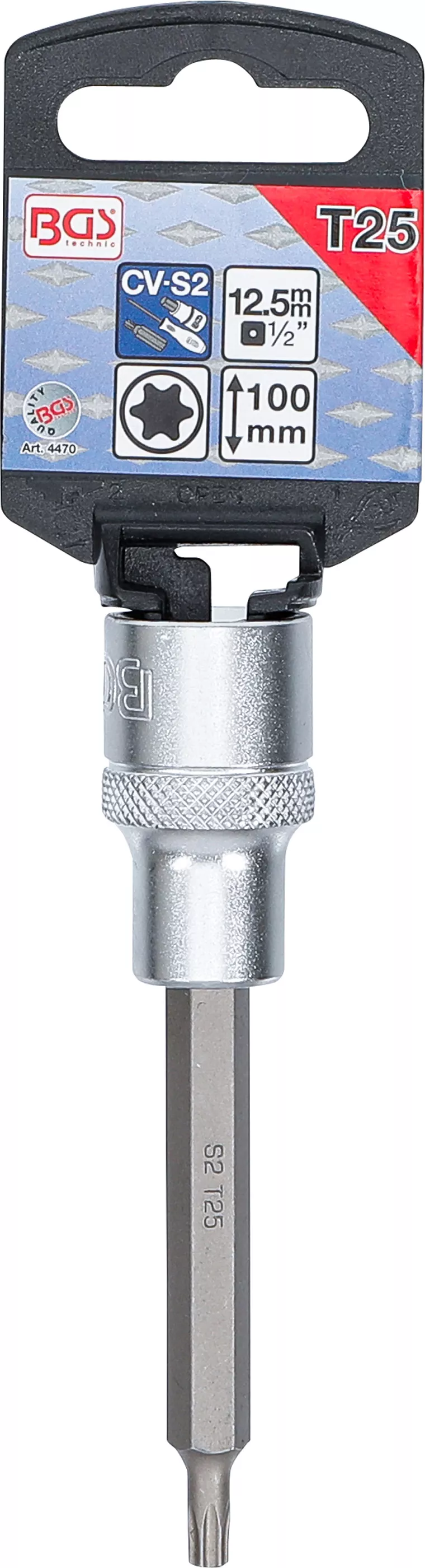 Bit | Lungime 100 mm | 12,5 mm (1/2") | Profil T (pentru Torx) T25 [2]