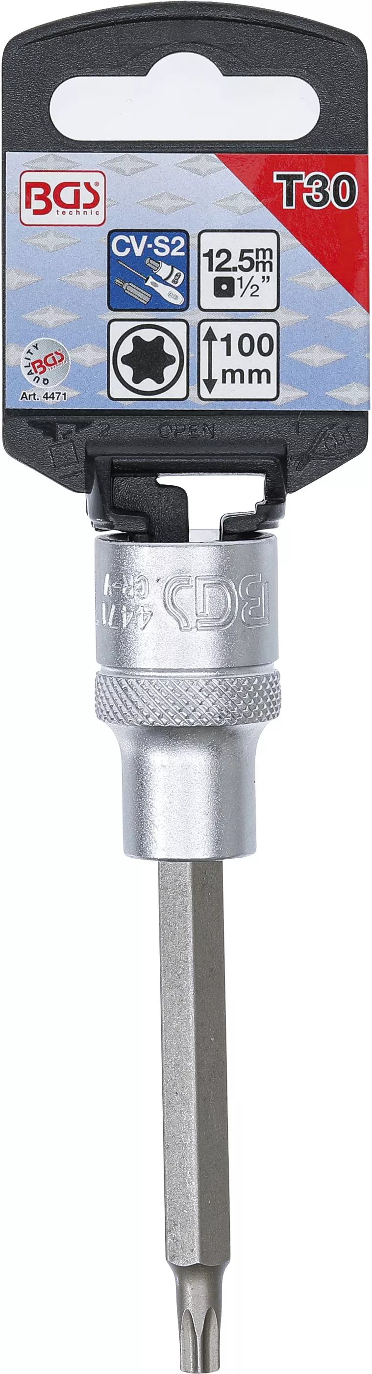 Bit | Lungime 100 mm | 12,5 mm (1/2") | Profil T (pentru Torx) T30 [2]