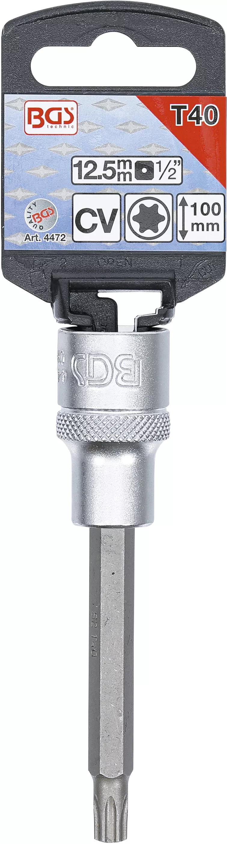 Bit | Lungime 100 mm | 12,5 mm (1/2") | Profil T (pentru Torx) T40 [2]