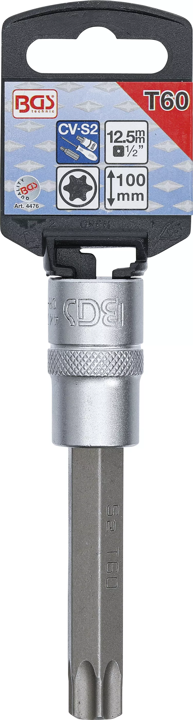 Bit | Lungime 100 mm | 12,5 mm (1/2") | Profil T (pentru Torx) T60 [2]
