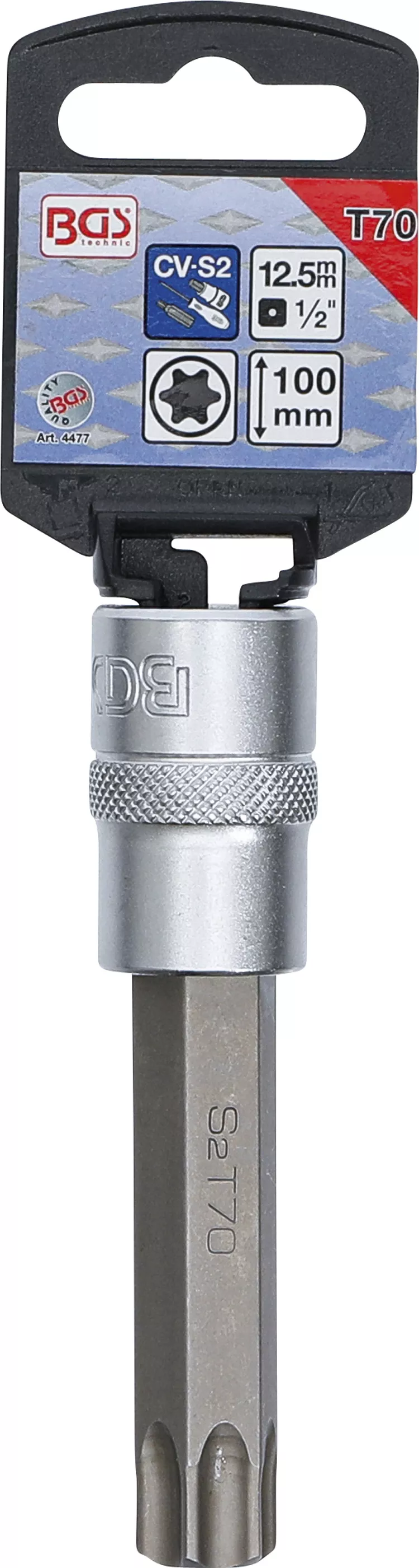 Bit | Lungime 100 mm | 12,5 mm (1/2") | Profil T (pentru Torx) T70 [2]
