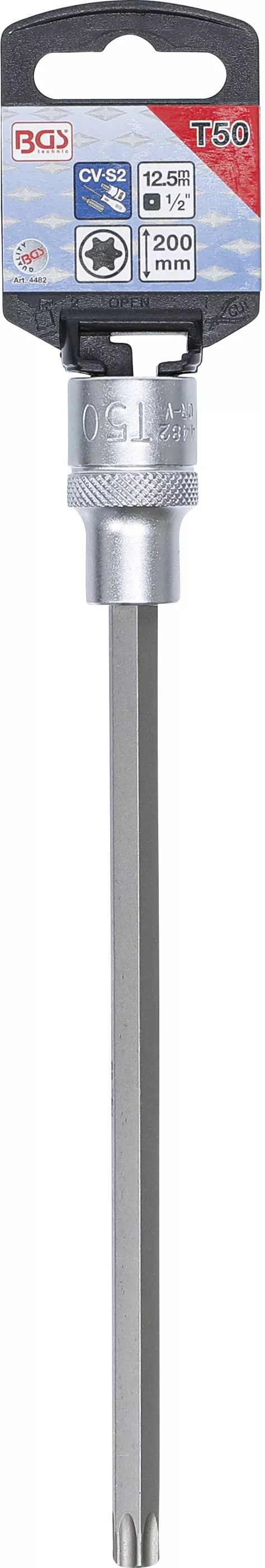 Bit | Lungime 200 mm | 12,5 mm (1/2") | Profil T (pentru Torx) T50 [2]