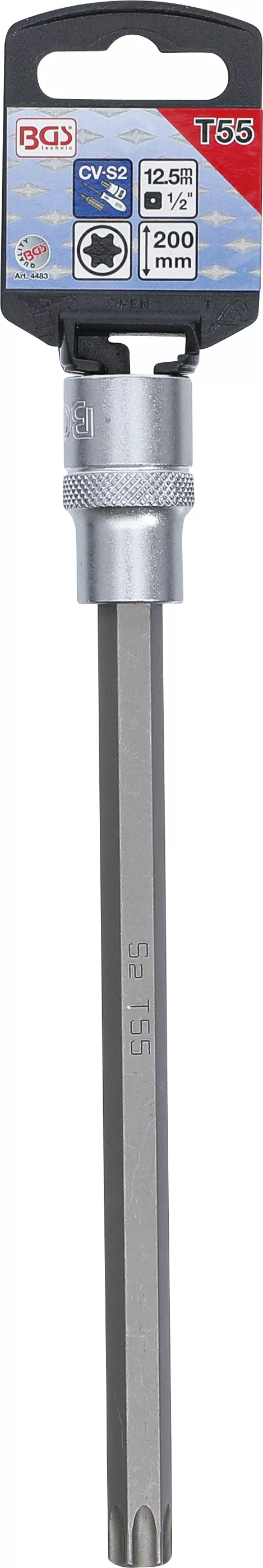 Bit | Lungime 200 mm | 12,5 mm (1/2") | Profil T (pentru Torx) T55 [2]