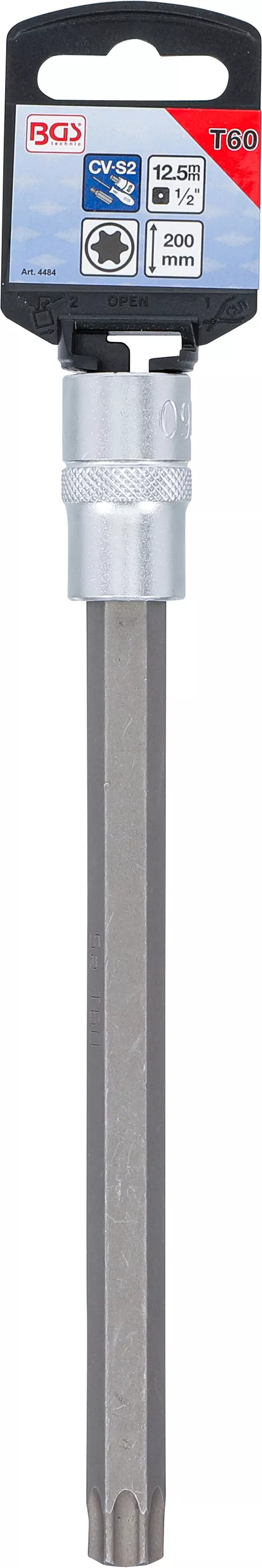 Bit | Lungime 200 mm | 12,5 mm (1/2") | Profil T (pentru Torx) T60 [2]