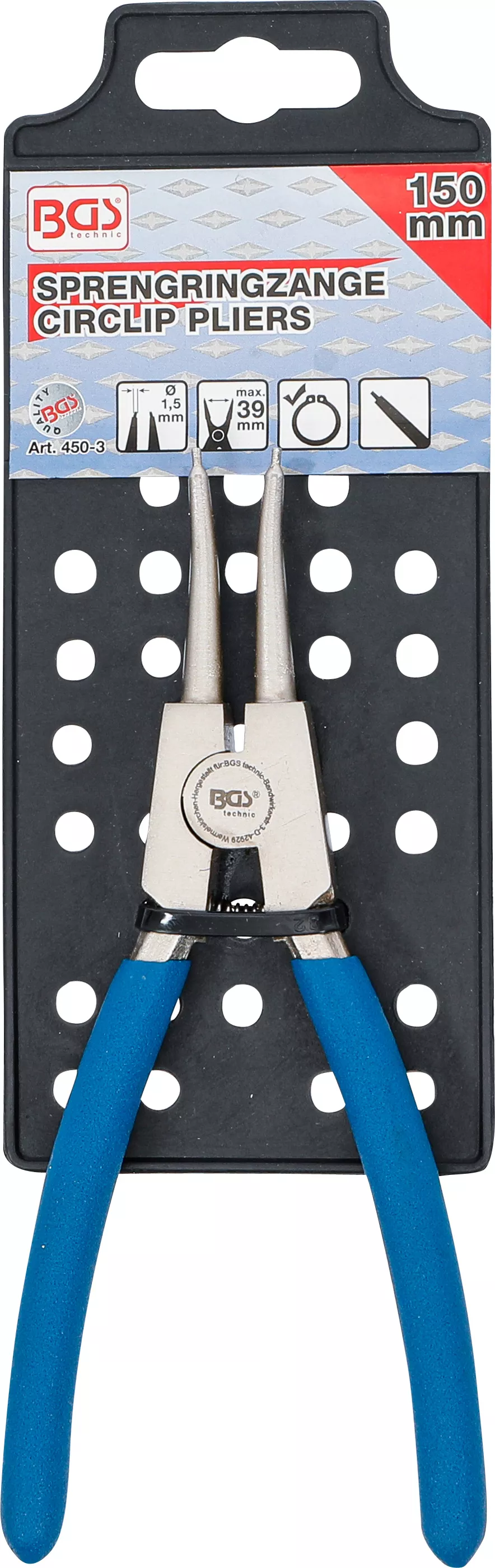 Cleste inele de siguranta | drept | pentru sigurante exterioare | 150 mm [5]