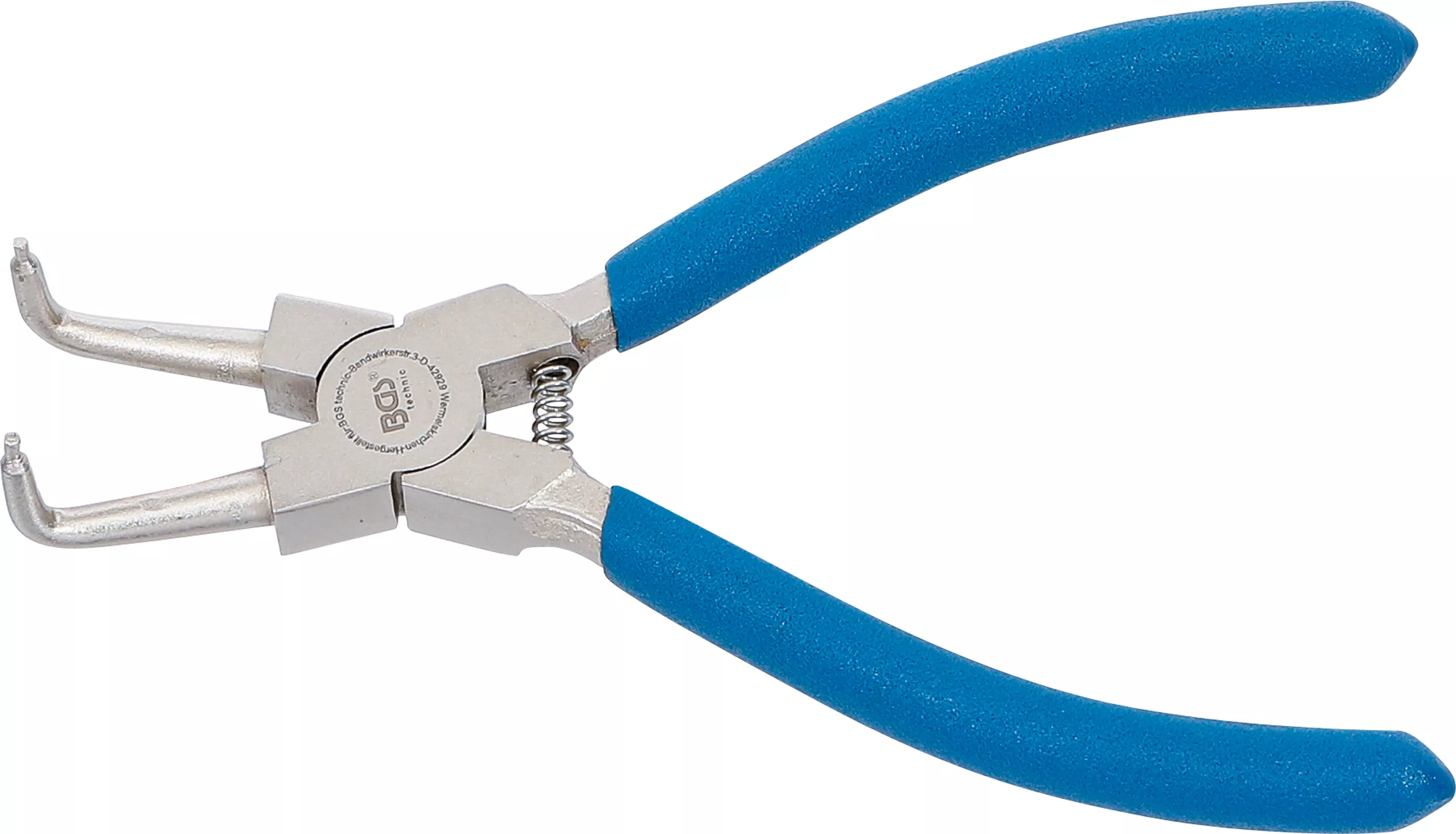 Unelte de mână - Cleste inele de siguranta | in unghi | pentru sigurante interioare | 150 mm