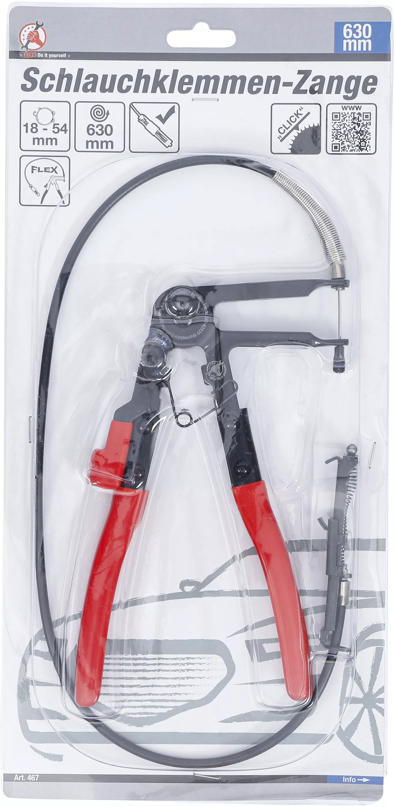 Cleste coliere furtun | cu cablu Bowden | 630 mm [4]