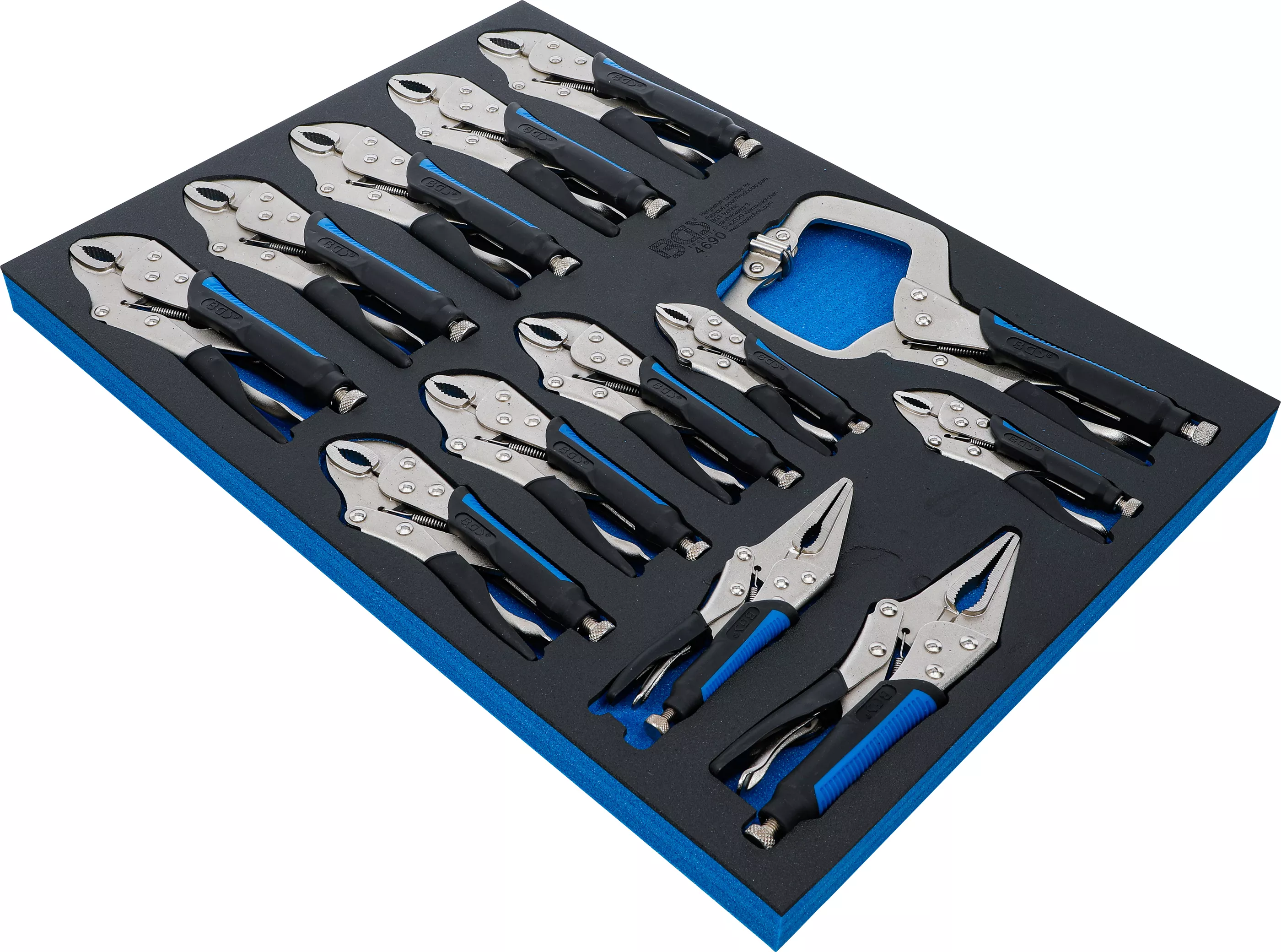 Suport organizator pentru carucior 3/3: Set clesti autoblocanti caroserie | 13 piese [2]