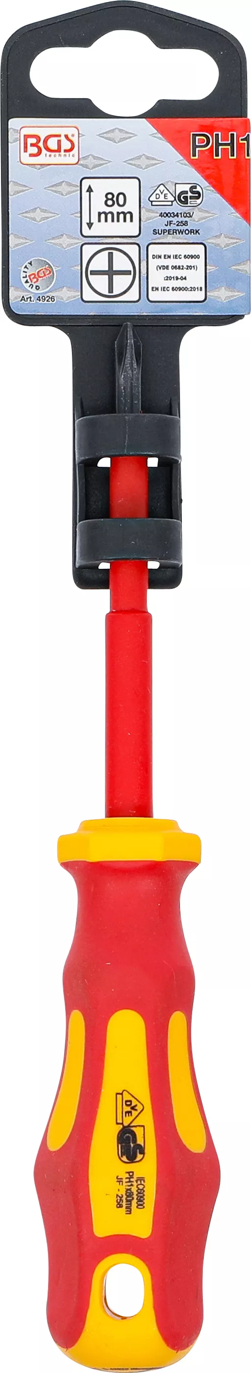 surubelnita VDE | Cap cruce PH1 | Lungime lama 80 mm [3]