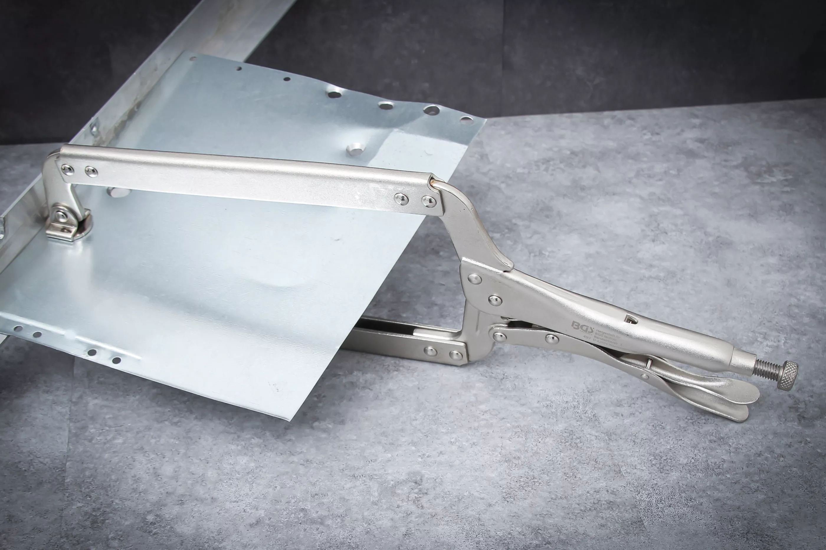 Cleste cu blocare pentru sudura in colturi | 475 mm [4]