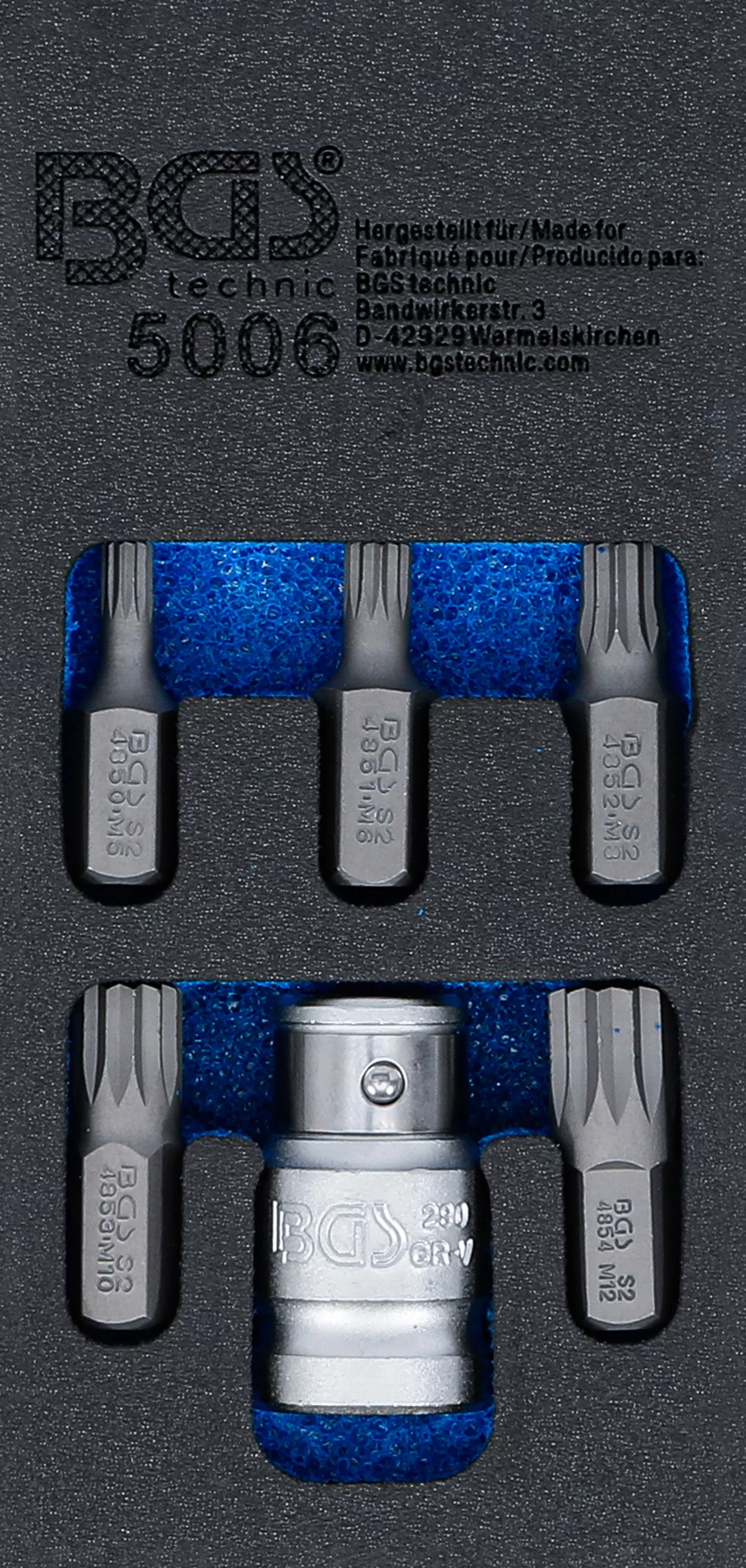 Bituri - Set biti surubelnita | Antrenare 6 colturi exterior 10 mm (3/8") | Dantura interioara multipla (pentru XZN) | 6 piese